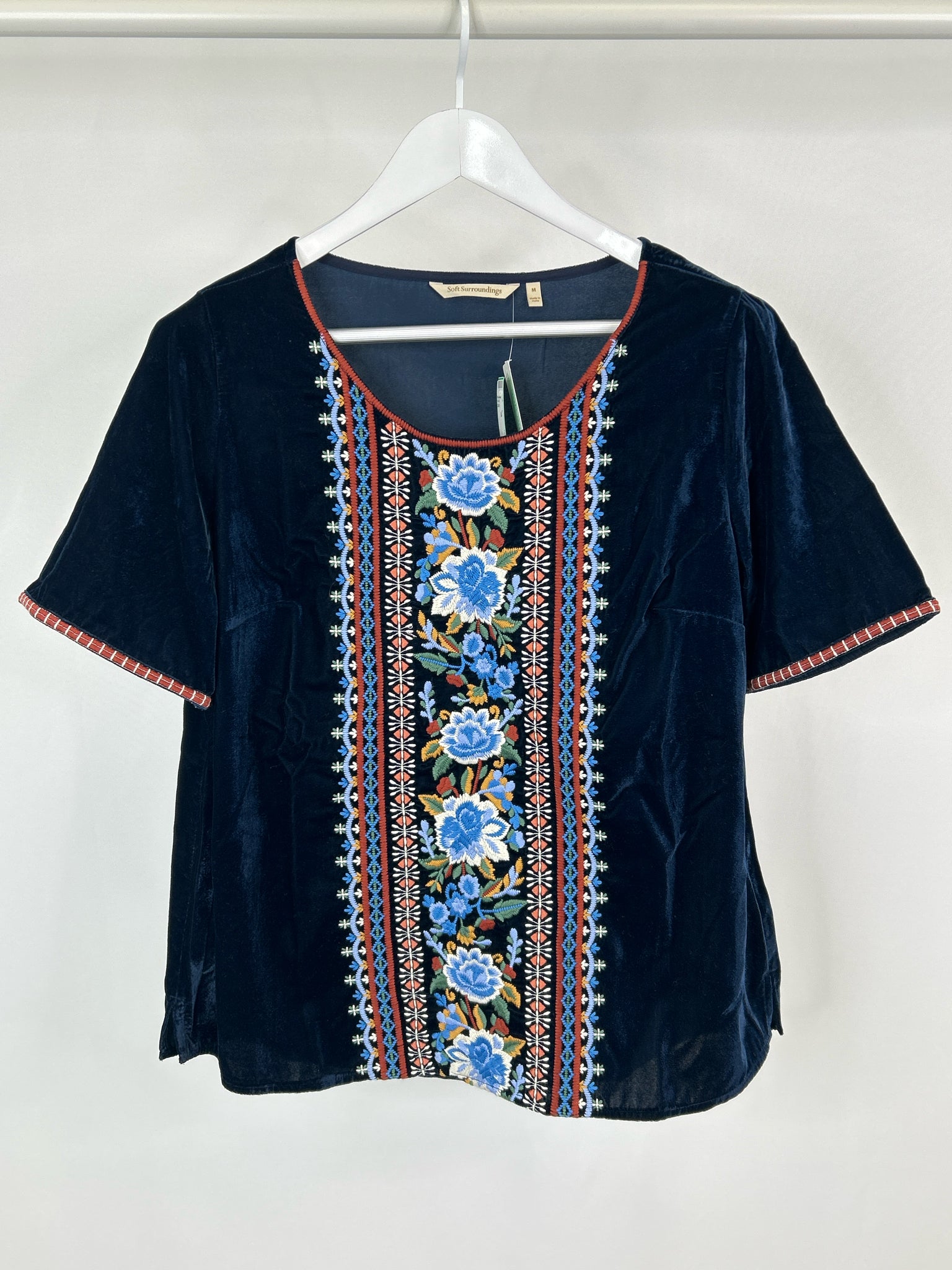 SOFT SURROUNDINGS Size M Blue Women Top NWT