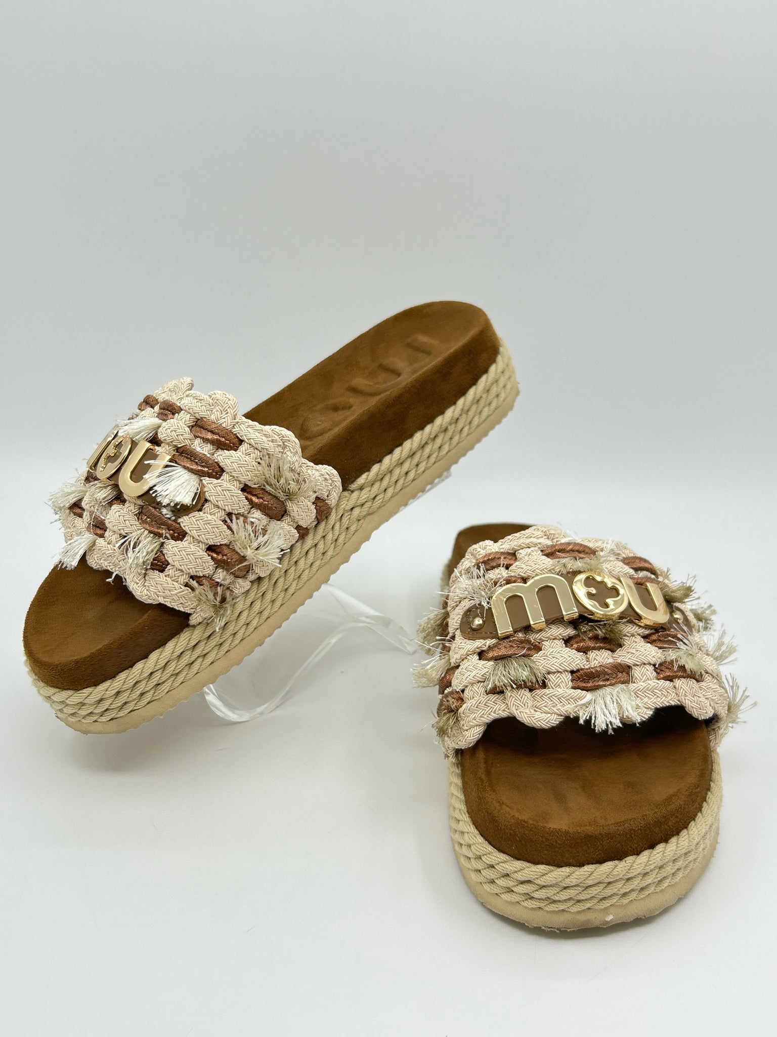 Mou Monoband Size 9 Beige Women Sandal