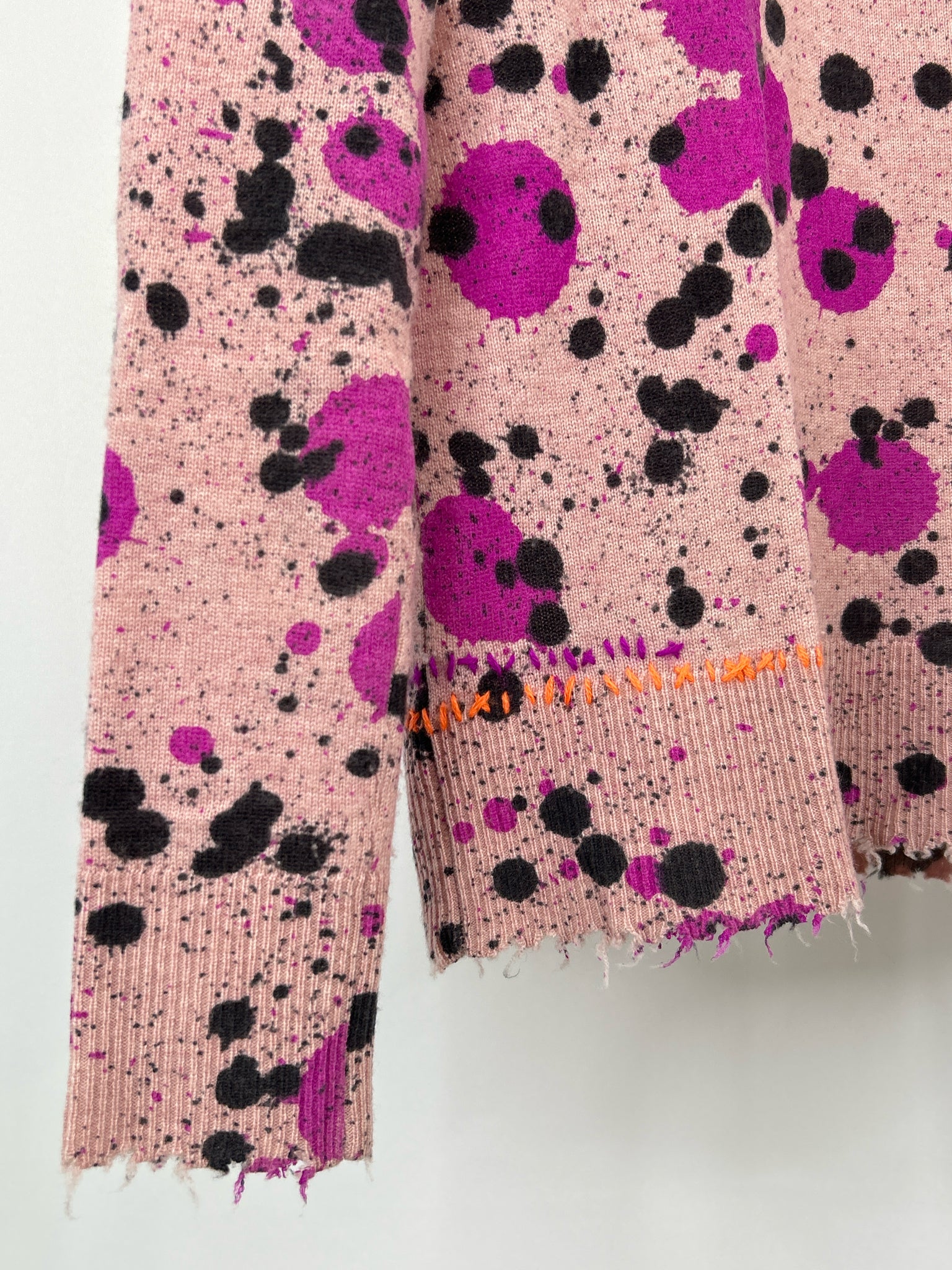 LISA TODD Size S Pink and Black Women Sweater