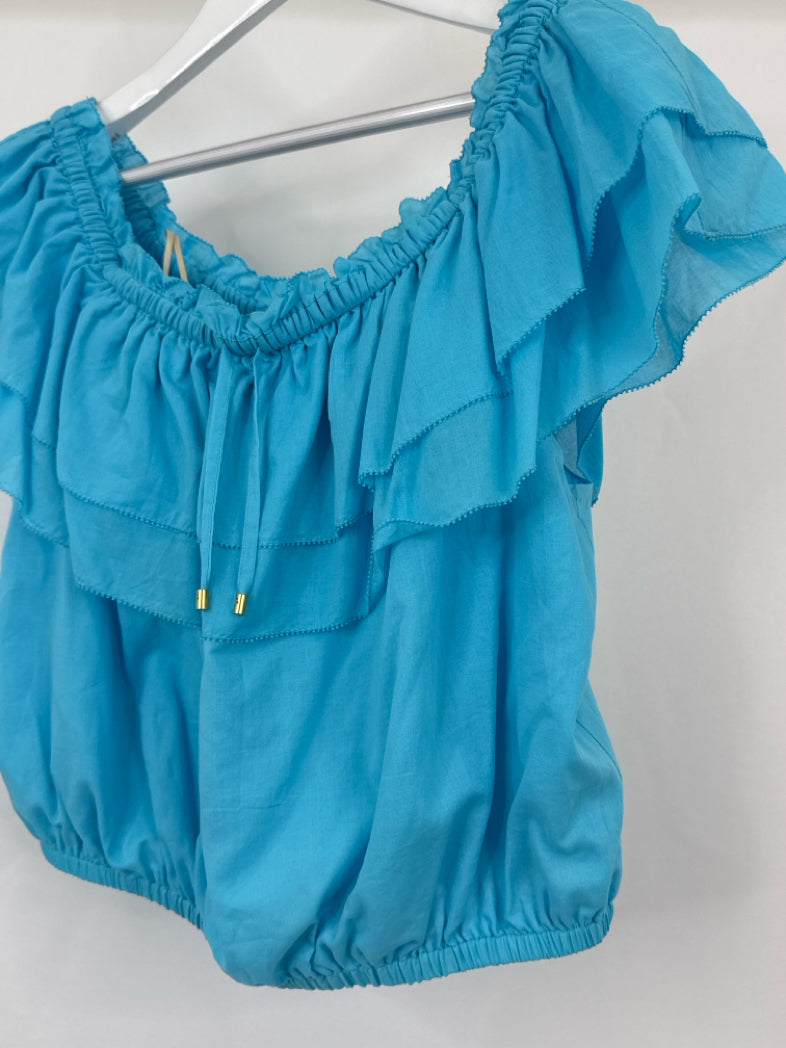 TRINA TURK NWT Size L Blue Women Top