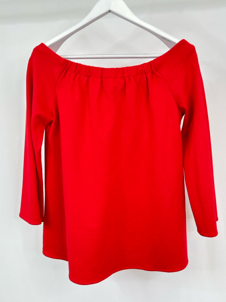TUCKERNUCK Size L Red Blouse Top
