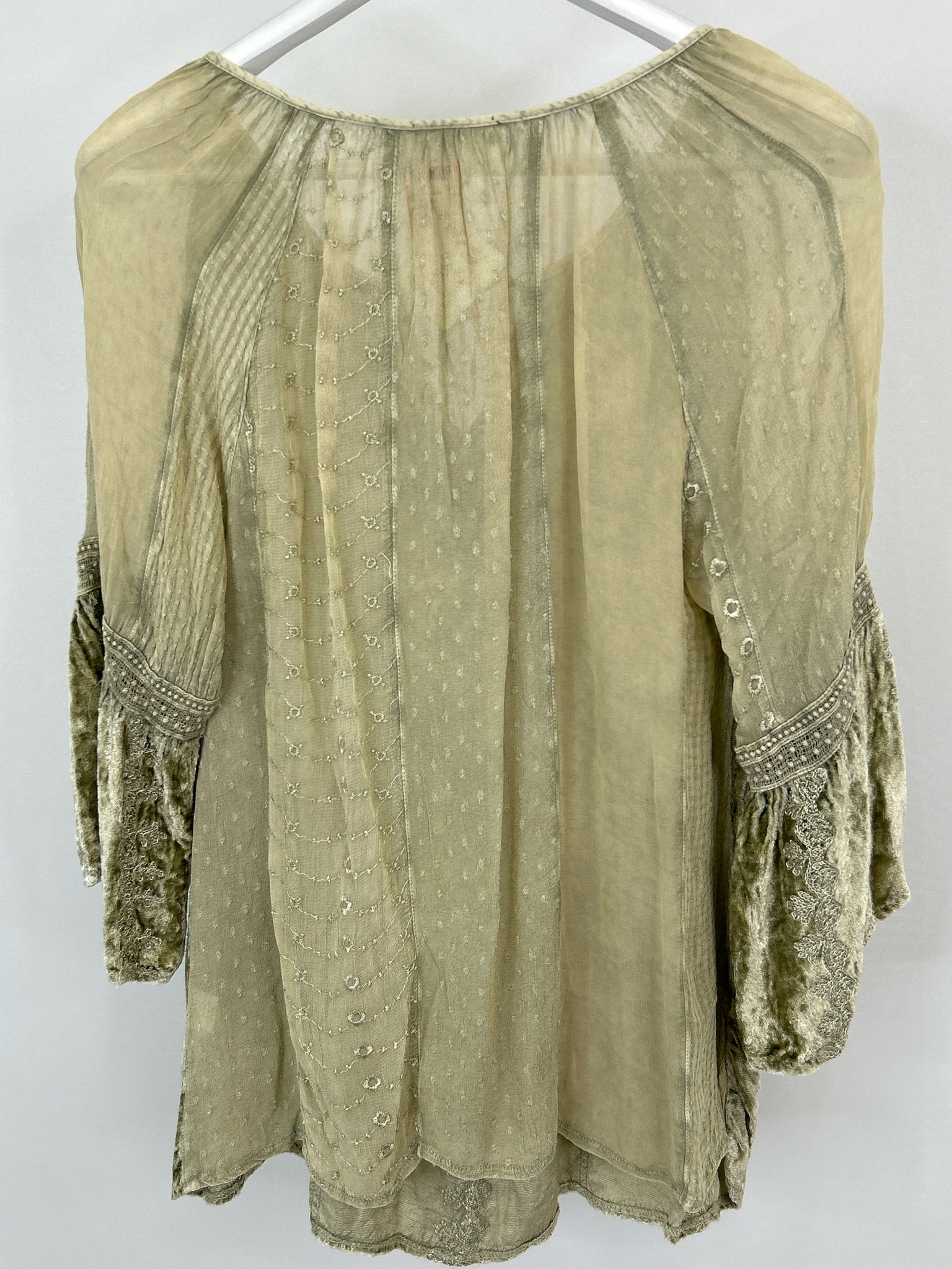 HAY PARKER Size M Light Olive Women Tunic NWT