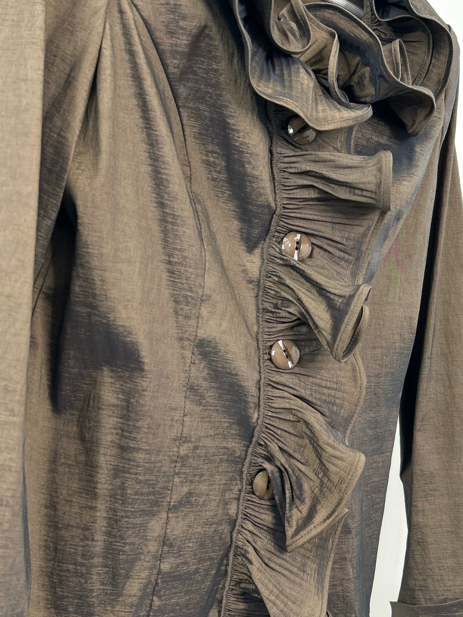 JOSEPH RIBKOFF Size 12 BRONZE Women Blouse