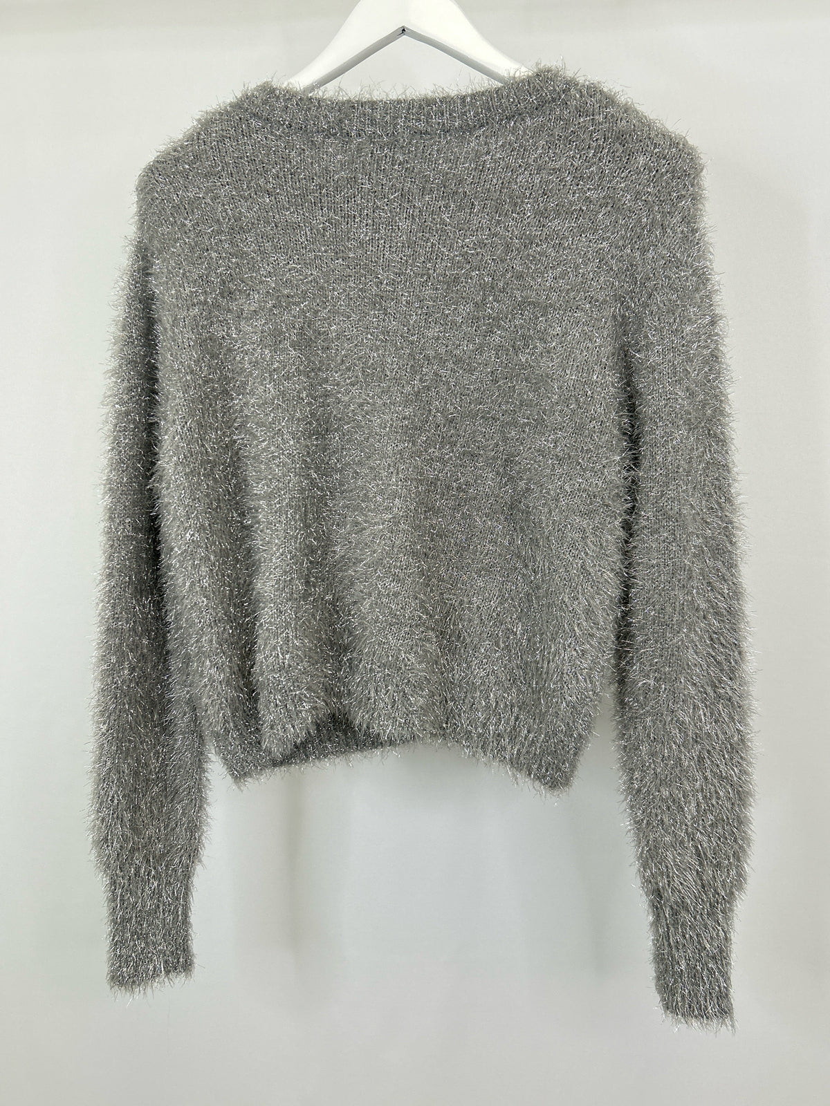 RACHEL ZOE Size M GRAY AND SILVER Women Sweater