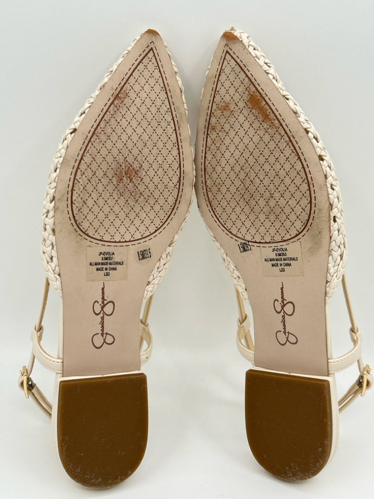 JESSICA SIMPSON Size 8.5M Ivory Women's Flats