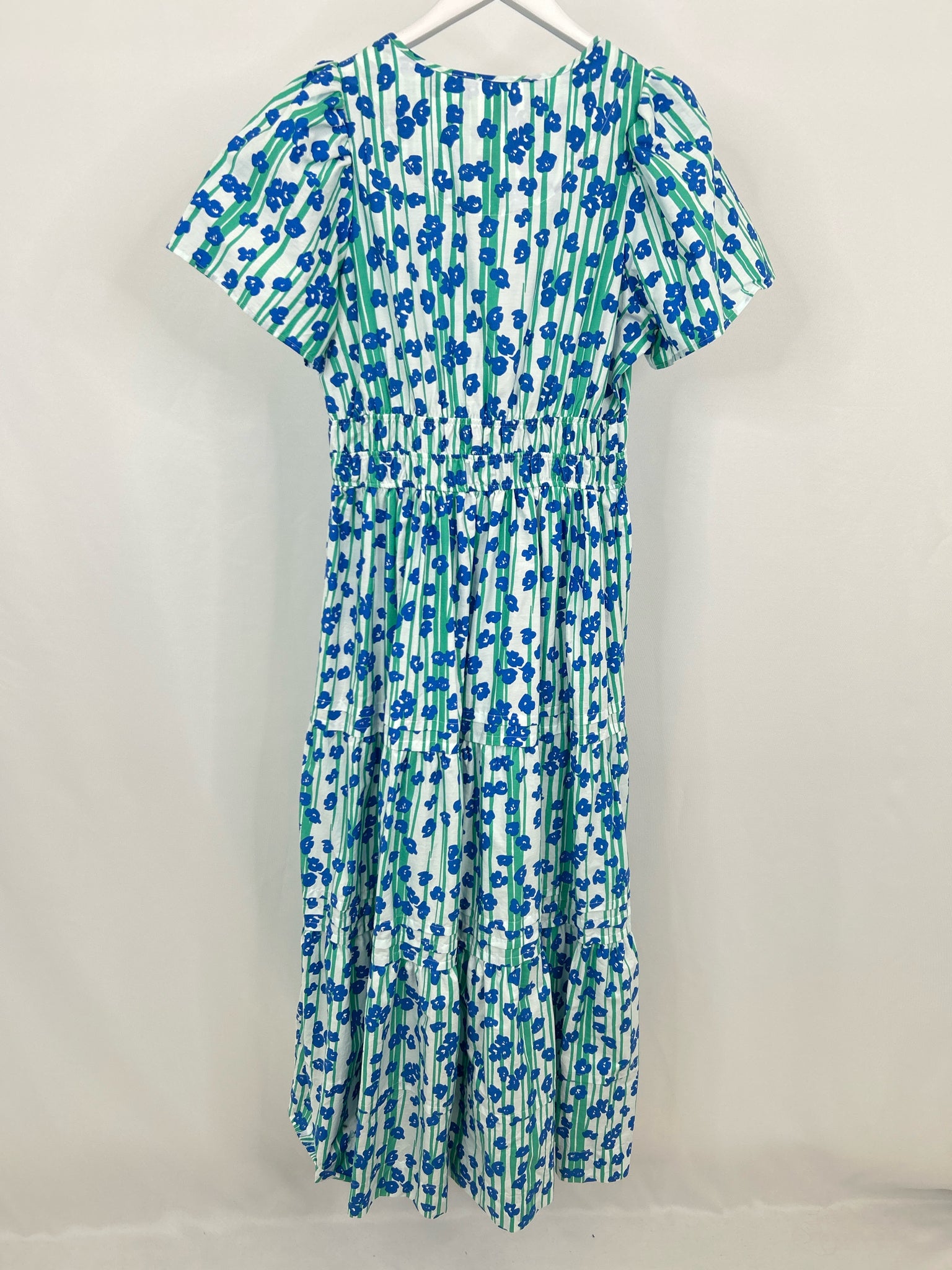 ANTHROPOLOGIE Size M Blue Print Women Dress