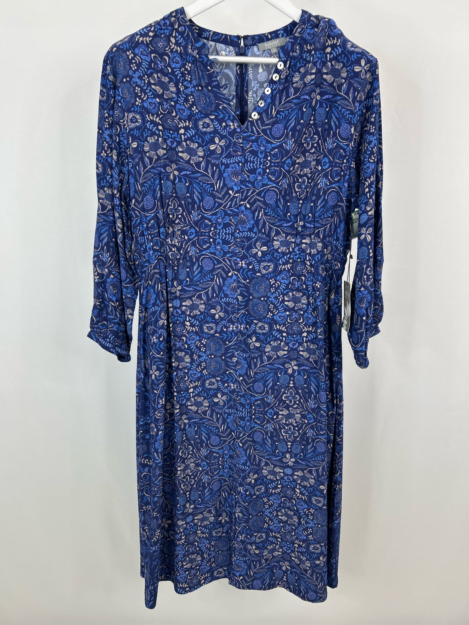 HABITAT Size S Blue Floral Women Dress NWT