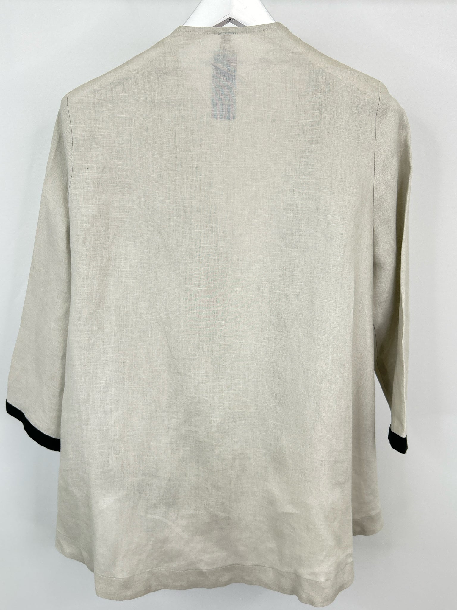 IC BY CONNIE K Size L BEIGE AND BLACK Women Jacket