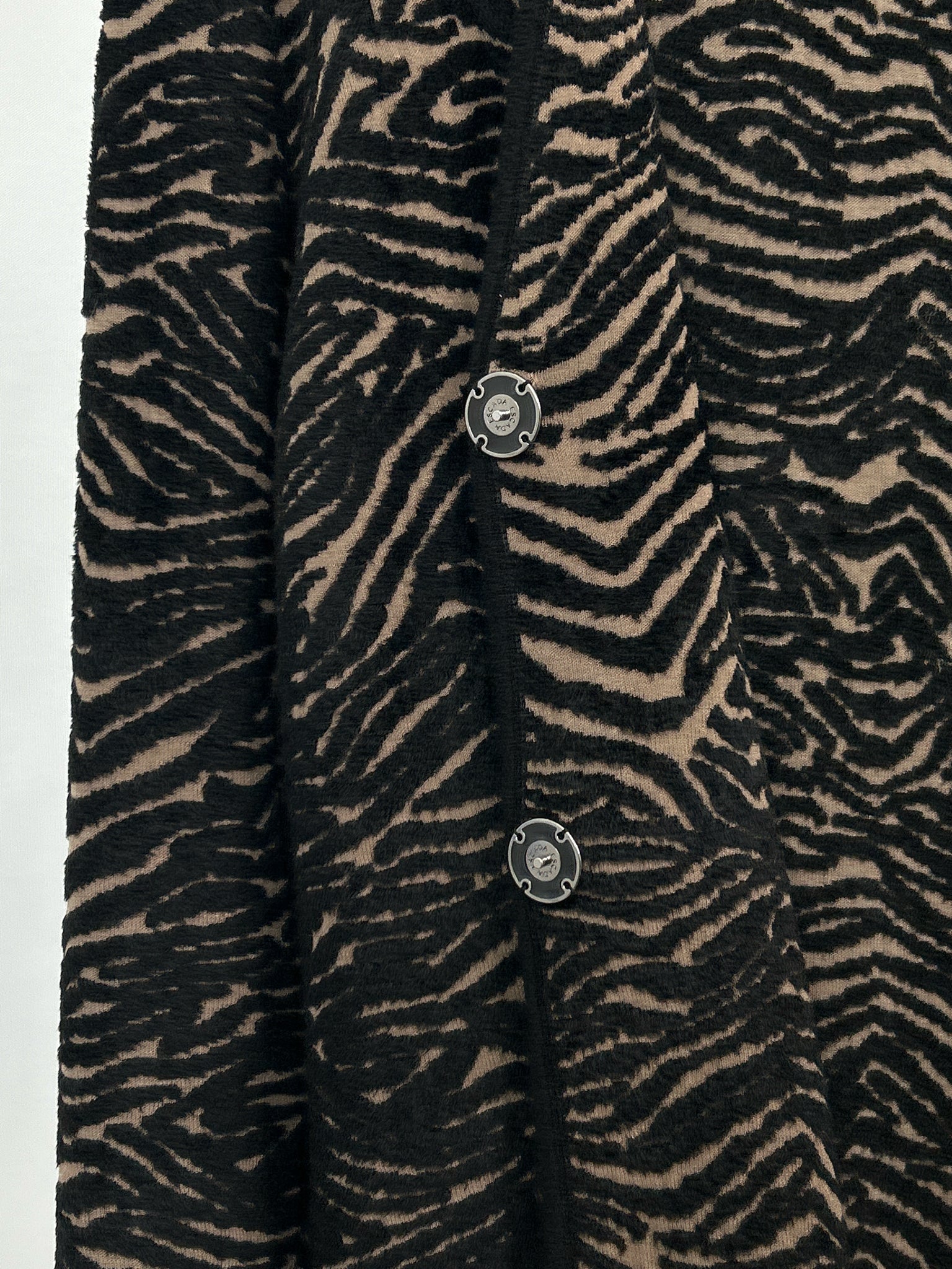 ESCADA Size XL Black Print Women 2-piece Set