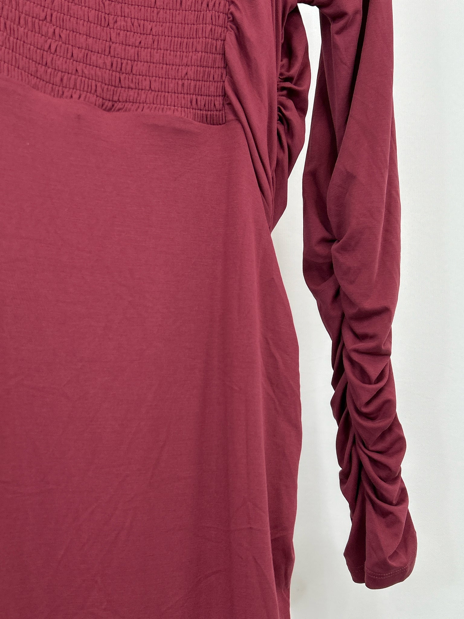 ANTHROPOLOGIE Size L Wine Bordeaux Women Dress NWT