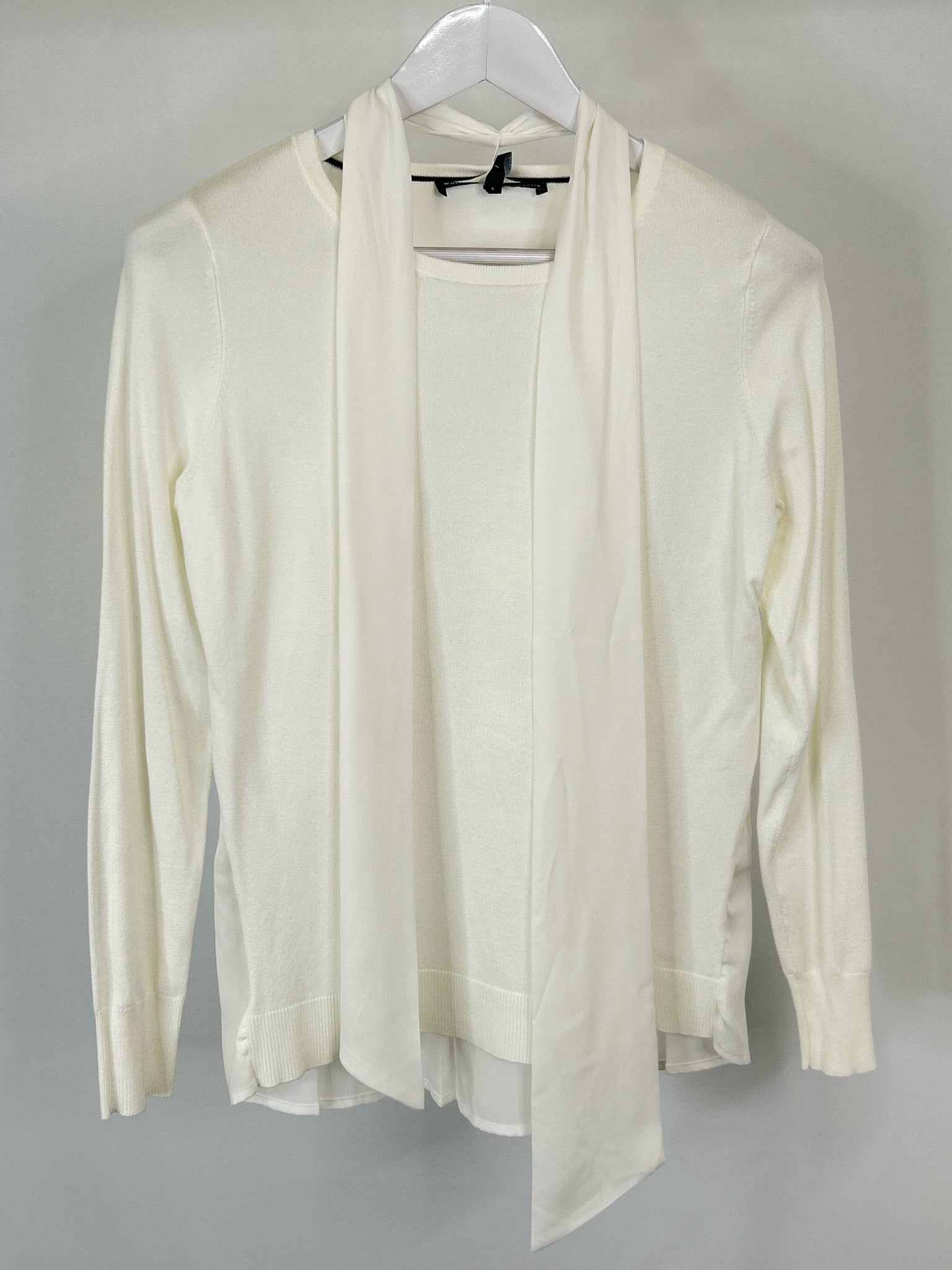 White House Black Market Size M ecru Women Sweater