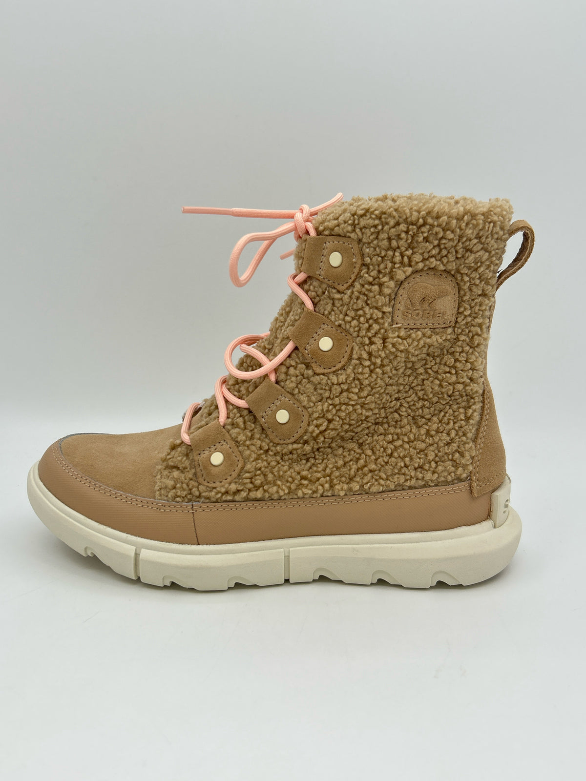 SOREL Size 7.5 BEIGE AND PINK Women Booties
