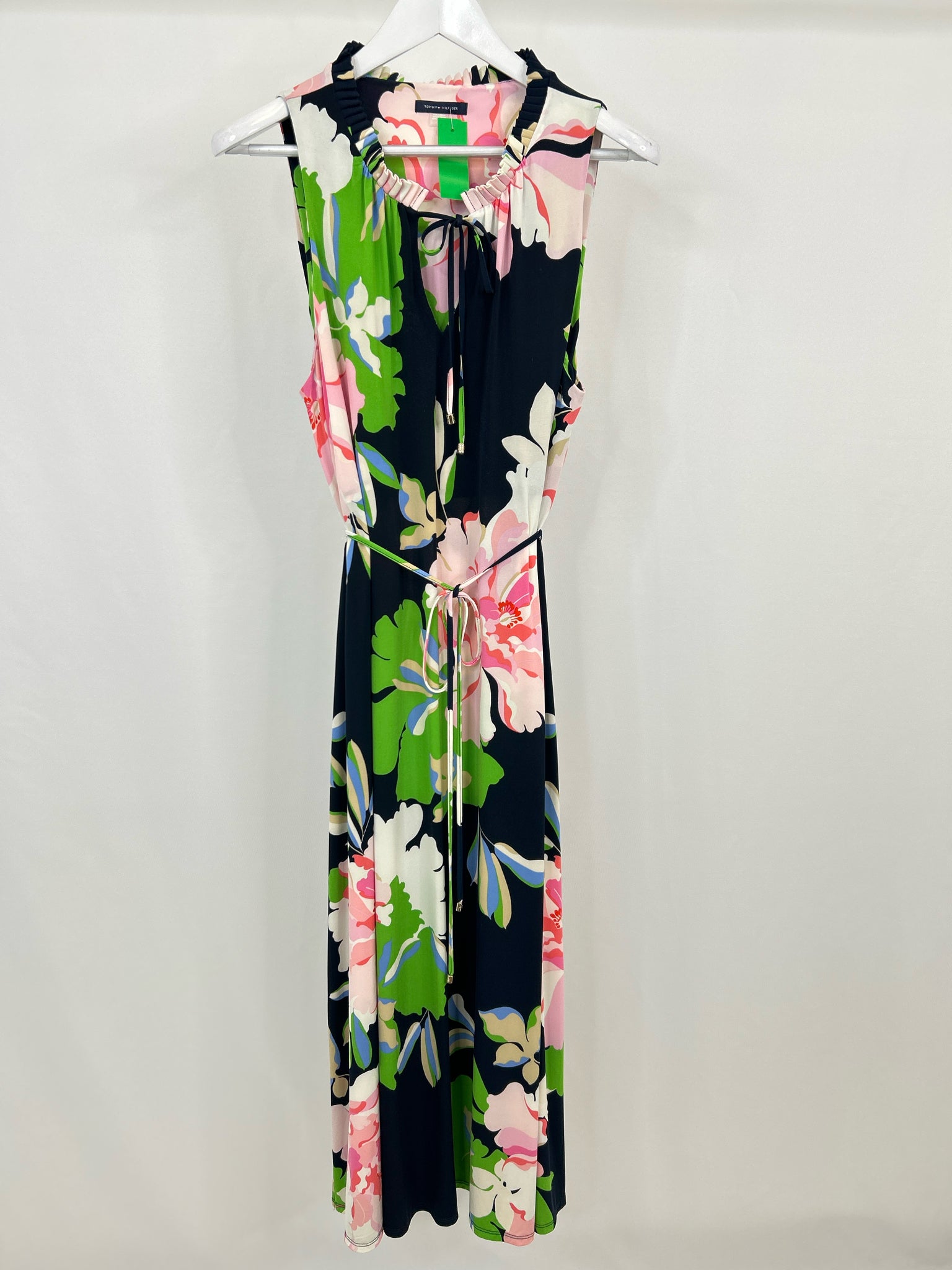 TOMMY HILFIGER Size 16 NAVY FLORAL Women Dress