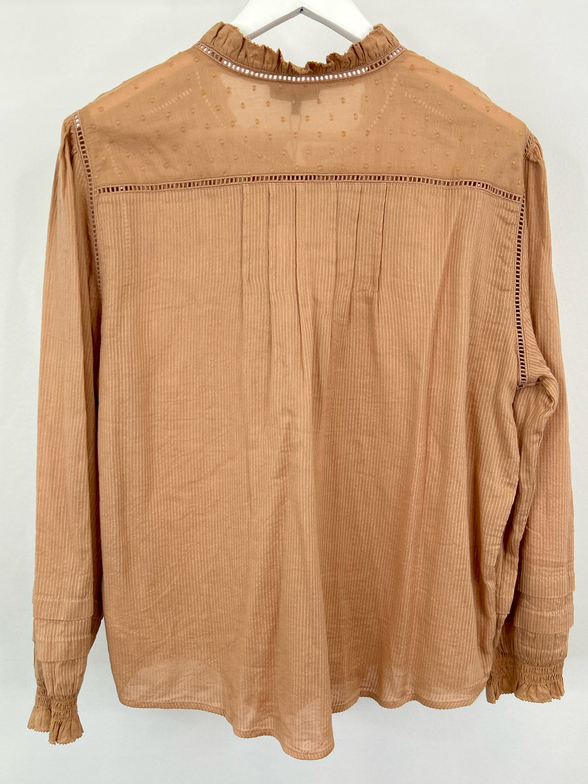 QUINCE Size XL Apricot Women Blouse