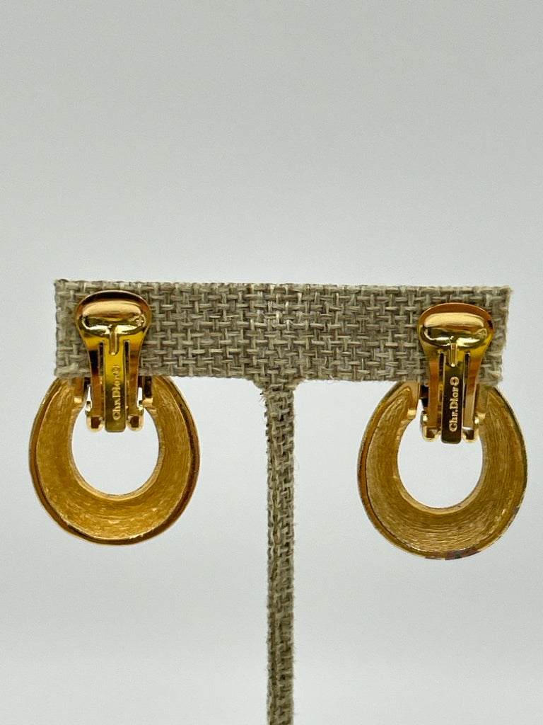 Chr.Dior Gold Women's Earrings