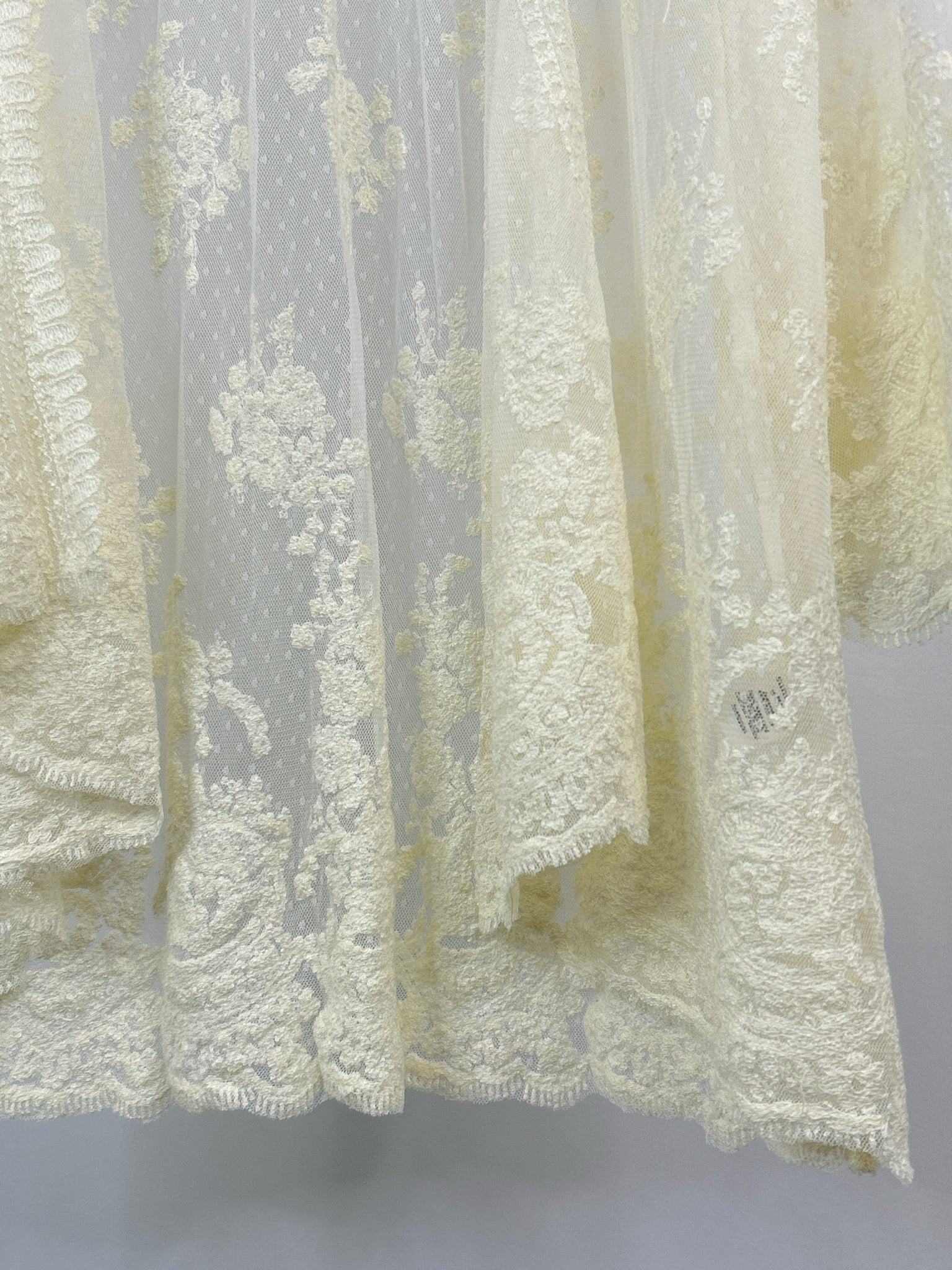 SUNDANCE Size L White Lace Women Kimono