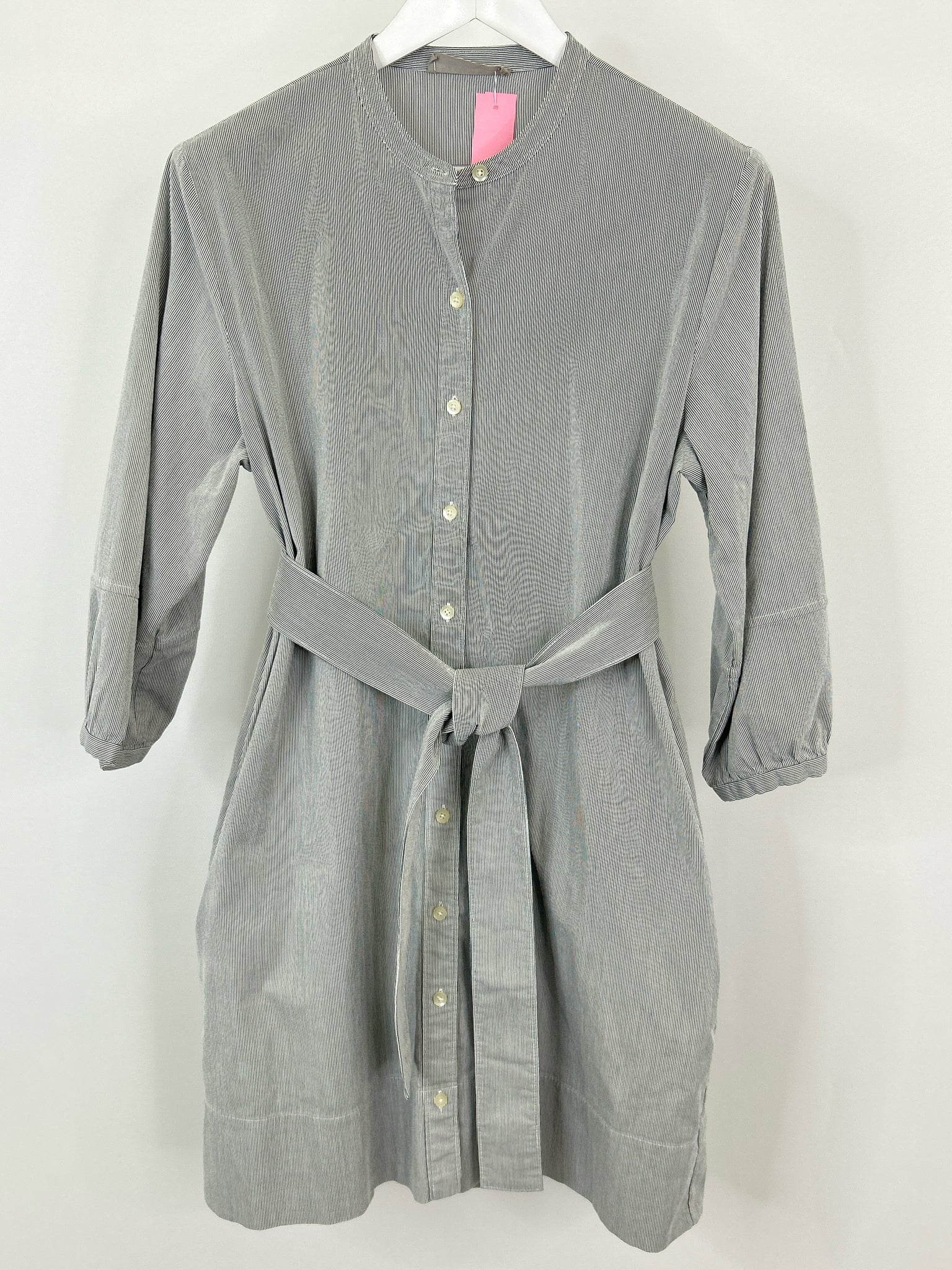 EVERLANE Size 12 NAVY STRIPED Women Dress