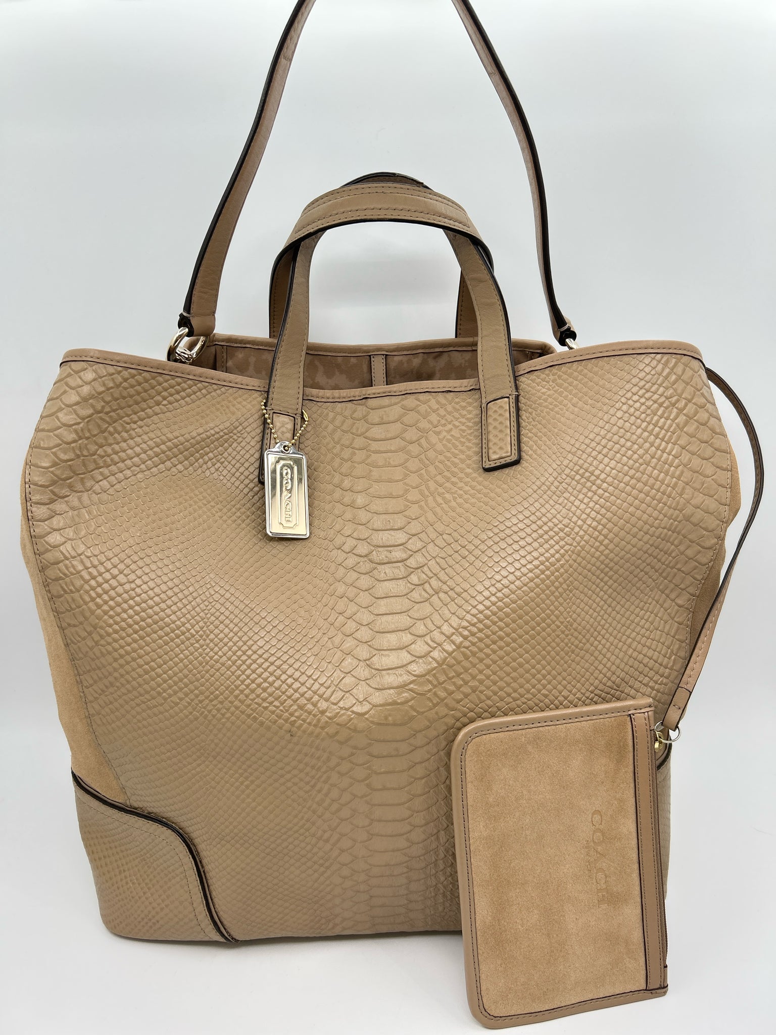 COACH Beige Women Tote