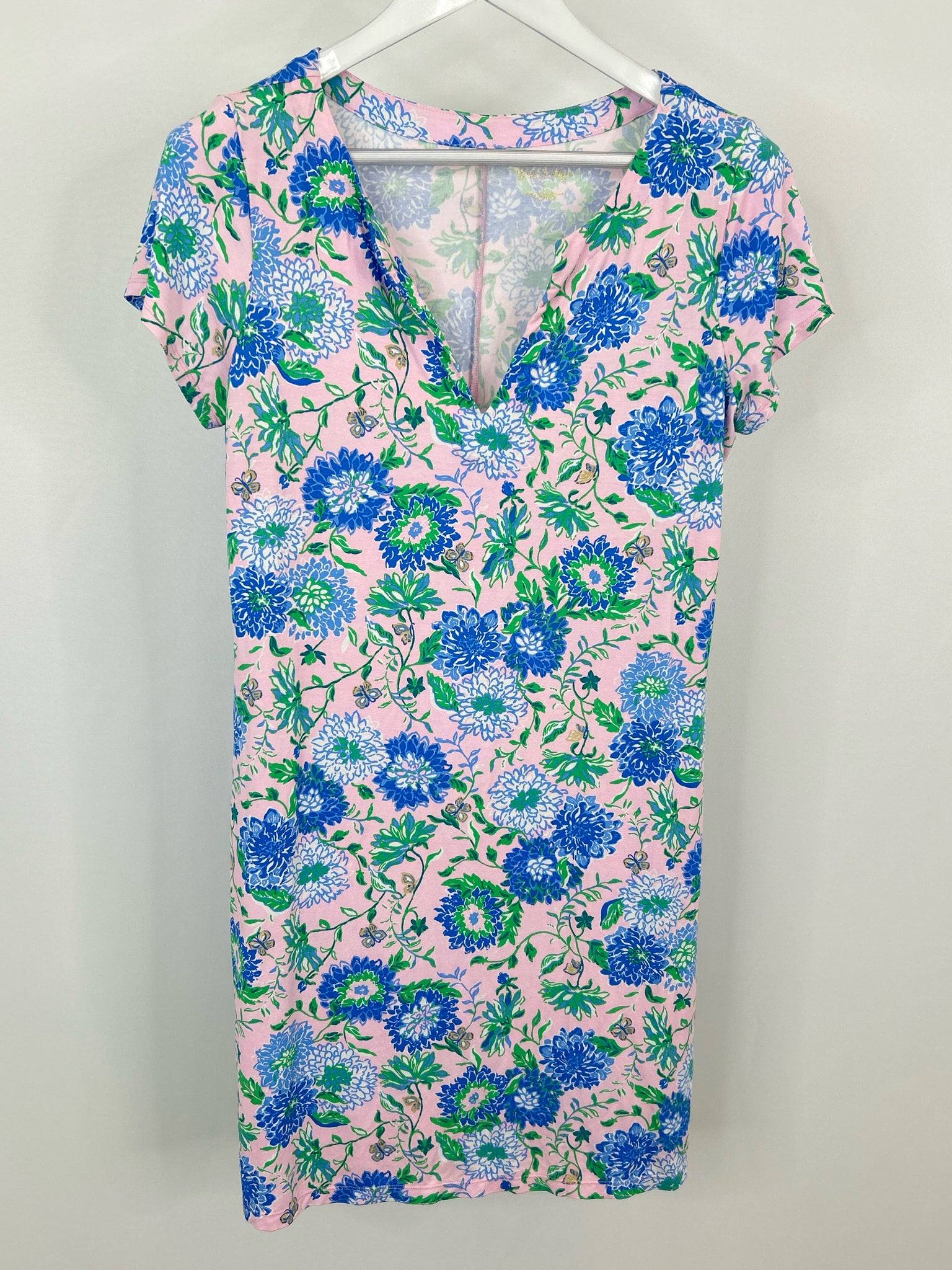LILLY PULITZER Size L Pink Print Women Dress