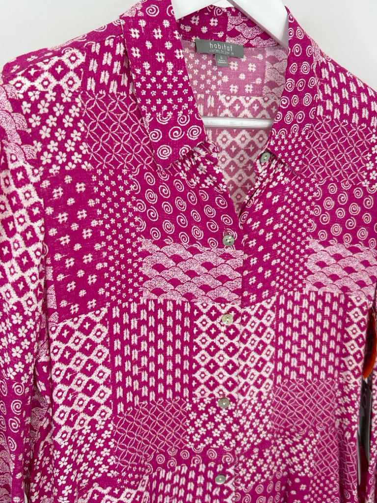 HABITAT Size S Fuschia Women's Shirt NWT