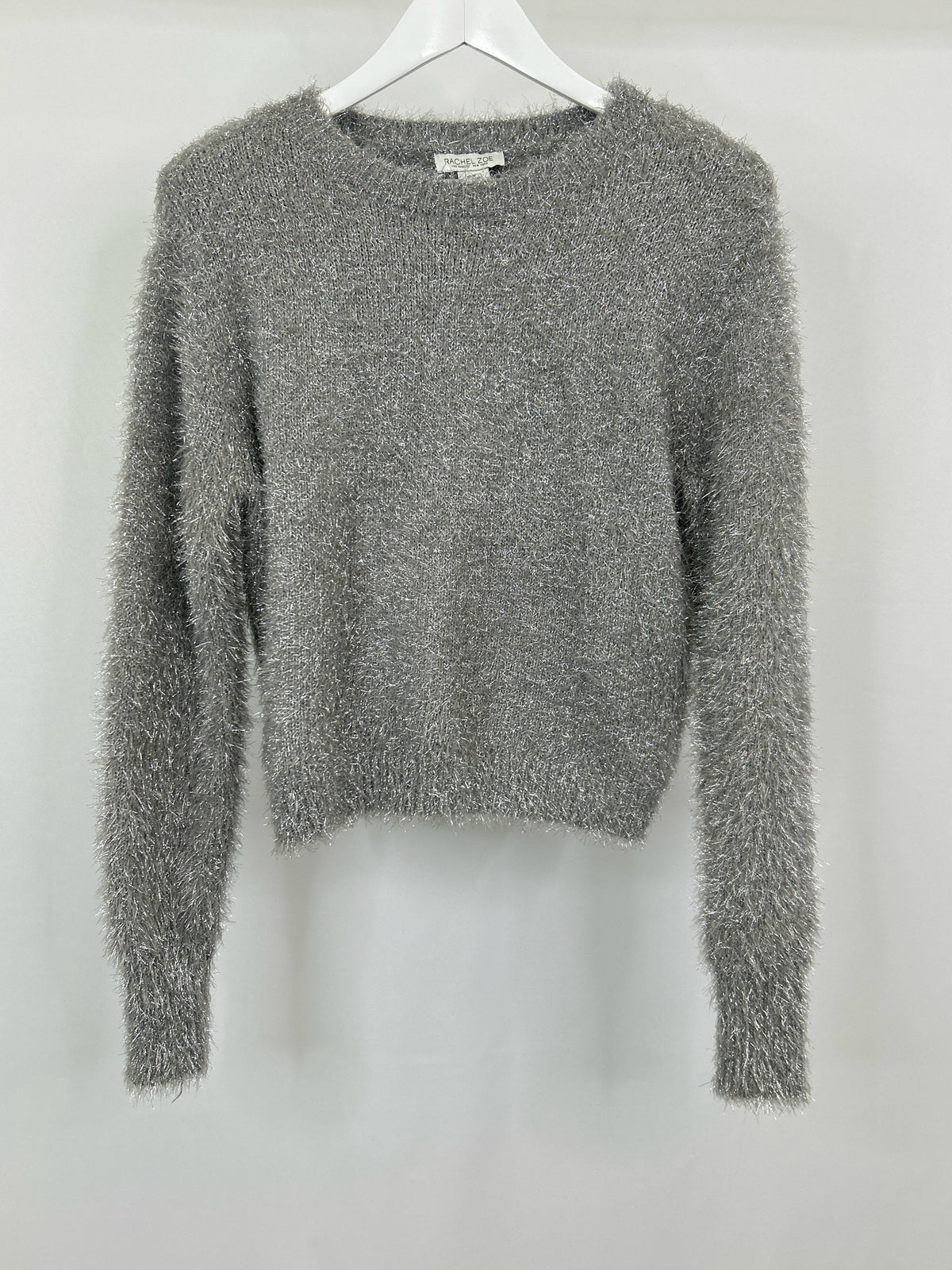 RACHEL ZOE Size M GRAY AND SILVER Women Sweater