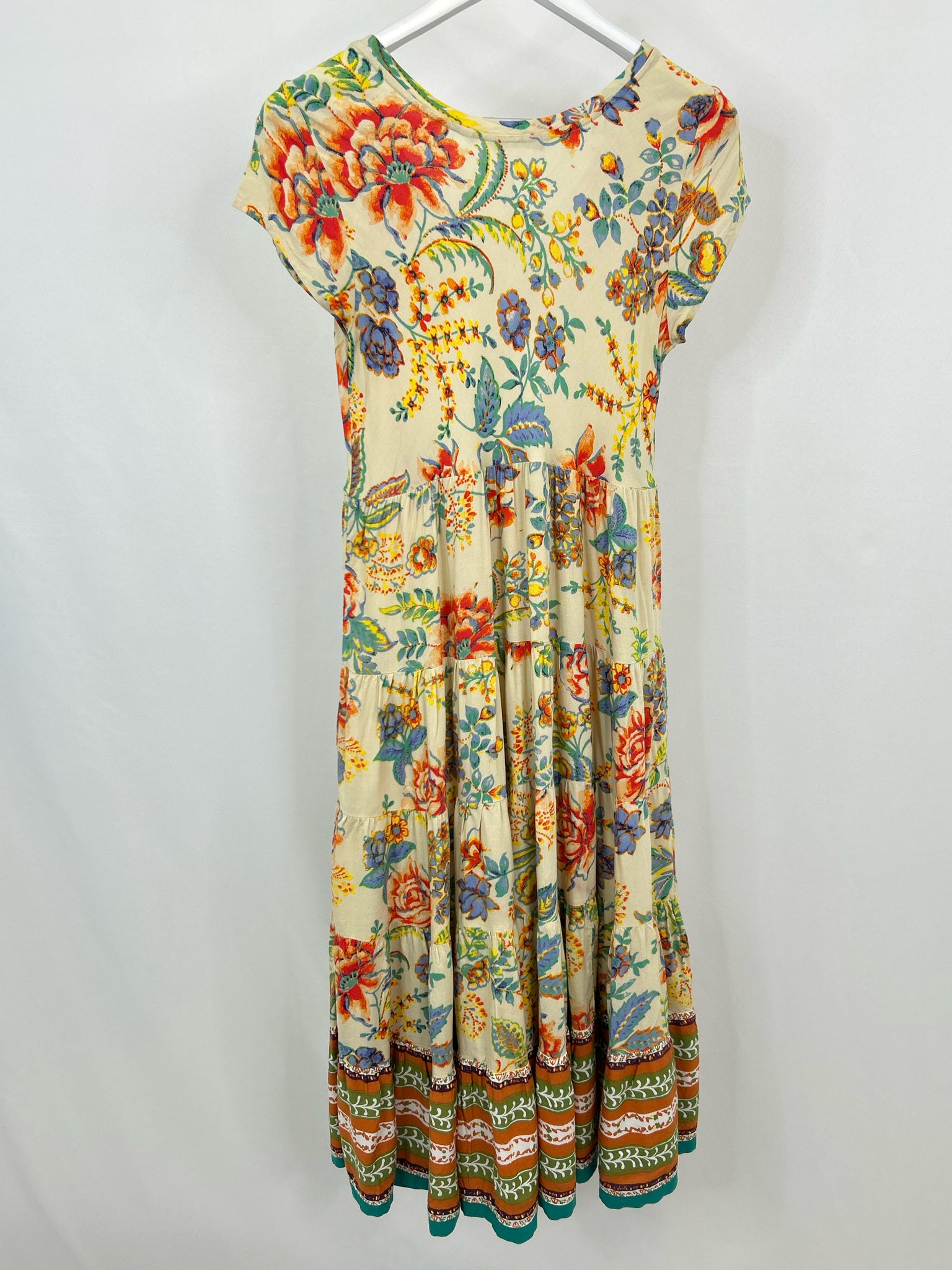 SOFT SURROUNDINGS Size PM Cream floral print Women Dress