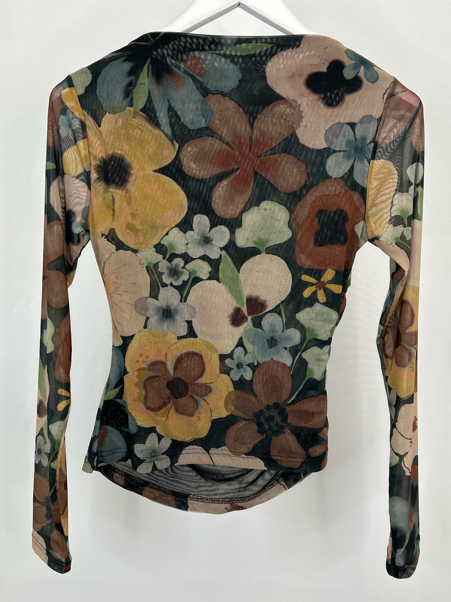 CLEOBELLA Size S Brown Print Women Top