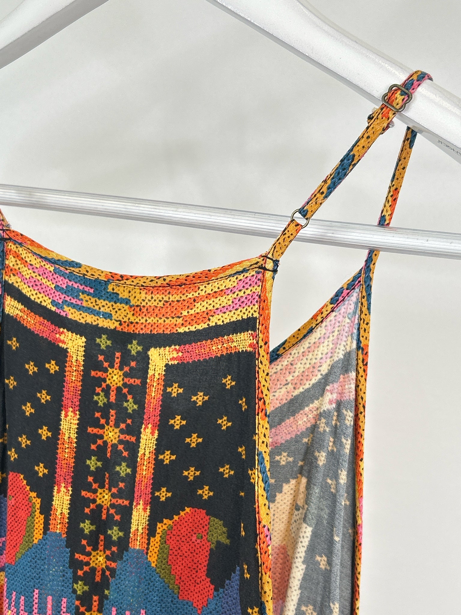 FARM RIO Size L Black Print Women Camisole
