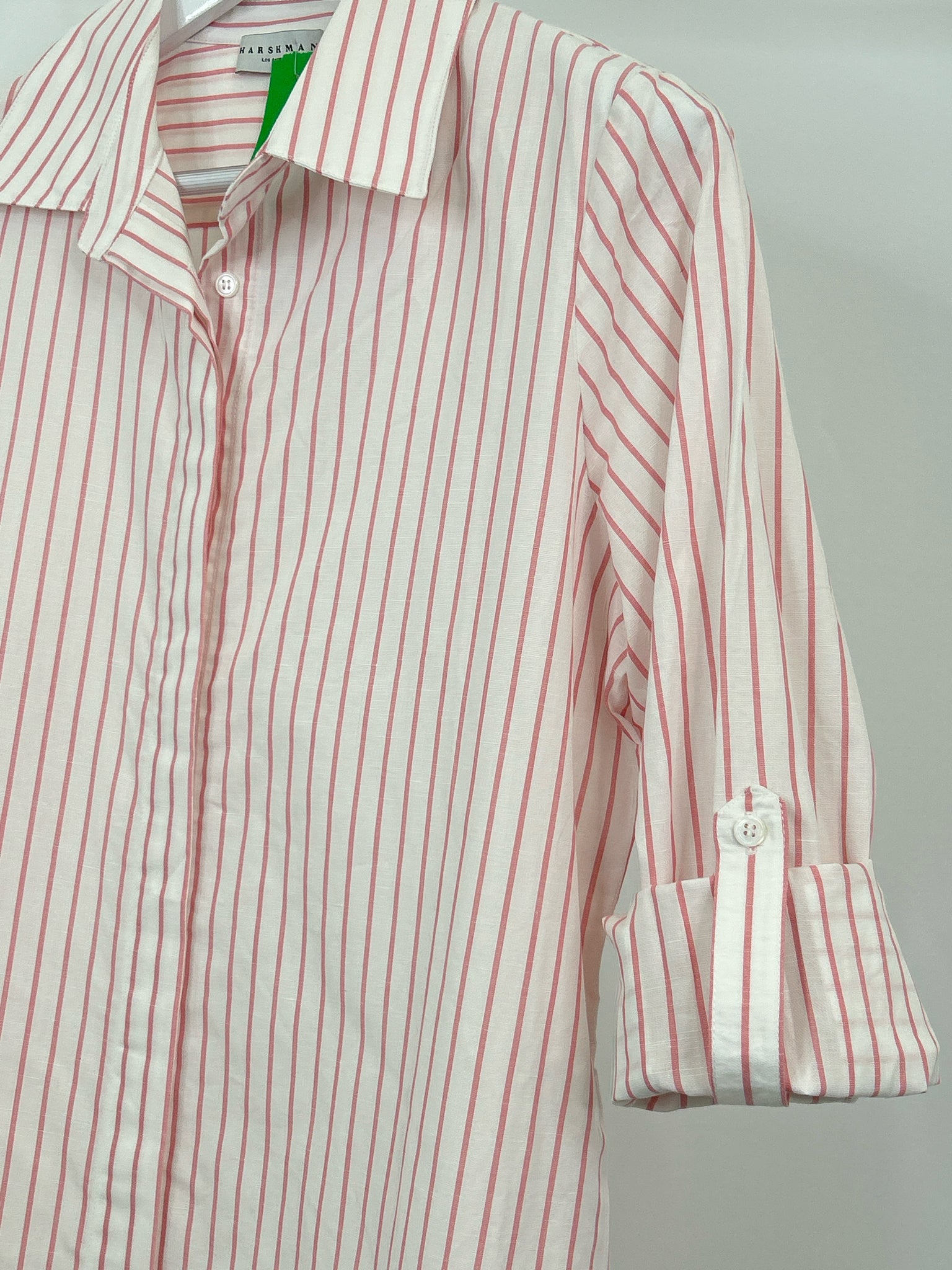 Harshman Size L White and Pink Women Dress NWT