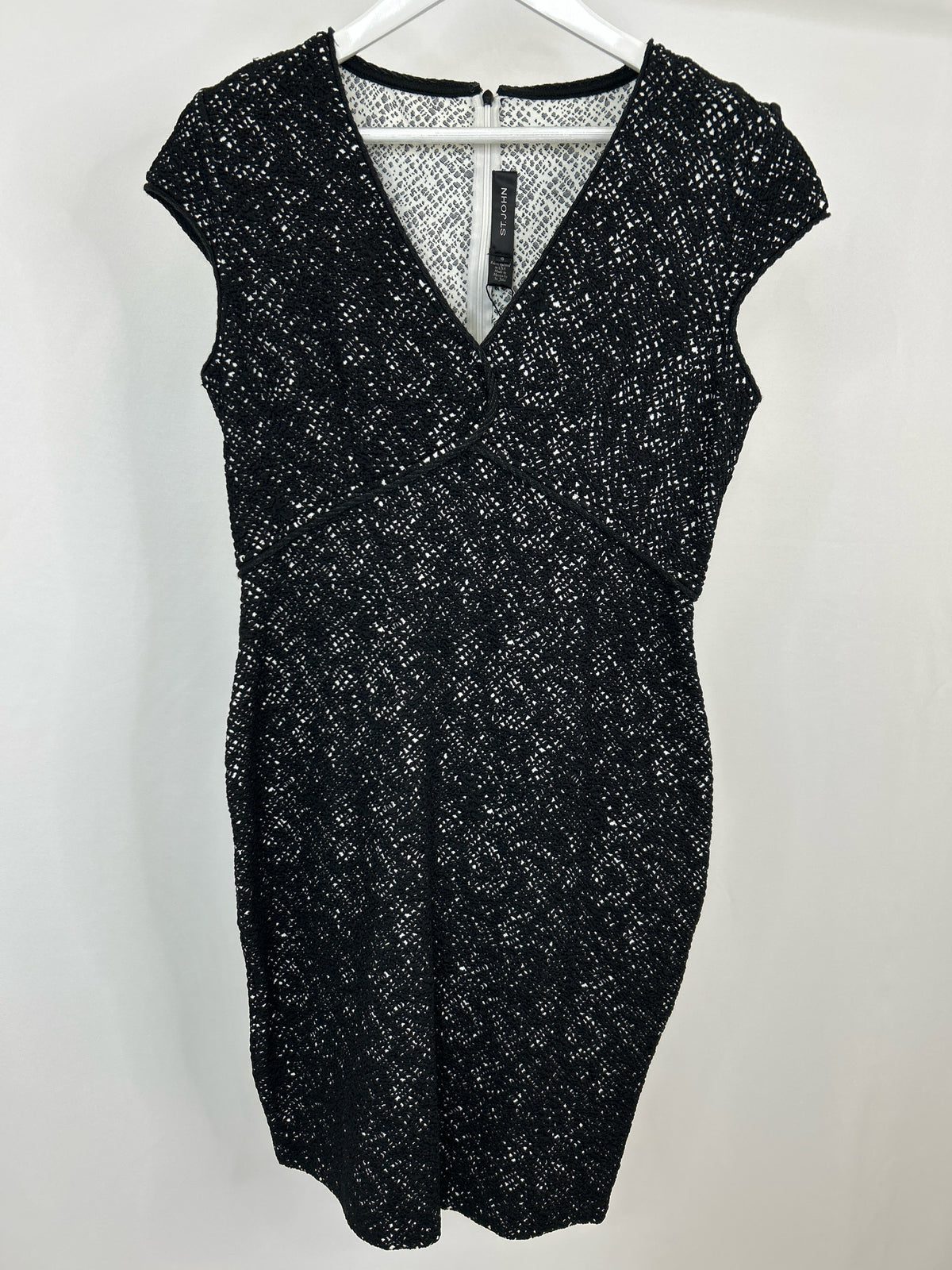 ST JOHN Size 10 Black Women Dress NWT