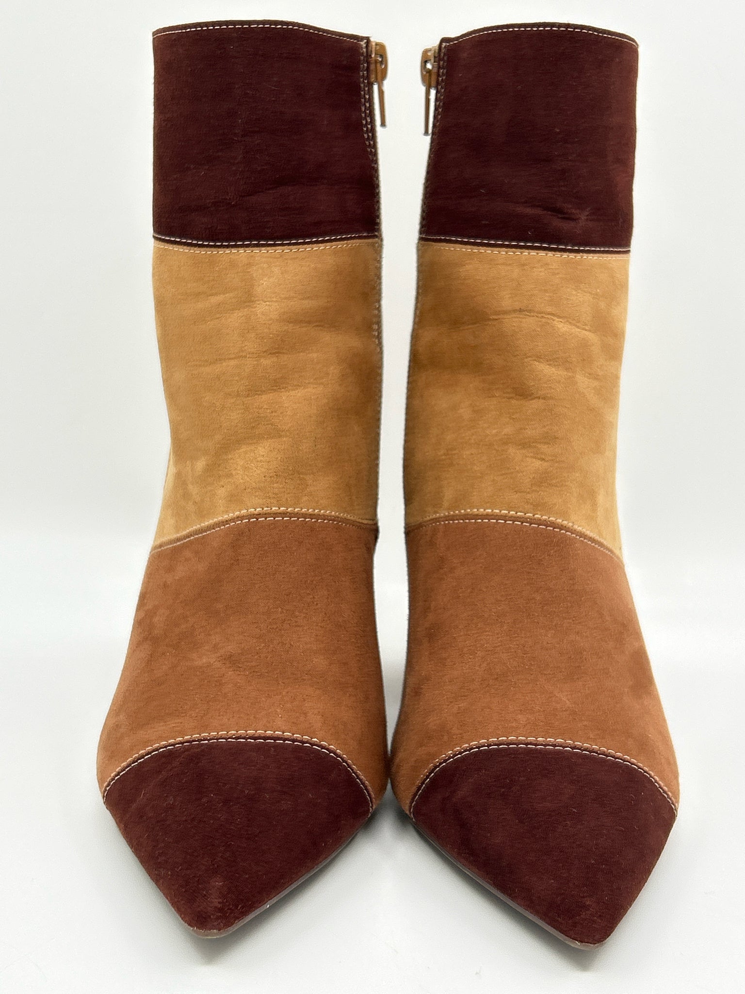 MADDEN GIRL Size 10M BROWN AND BEIGE Women Booties