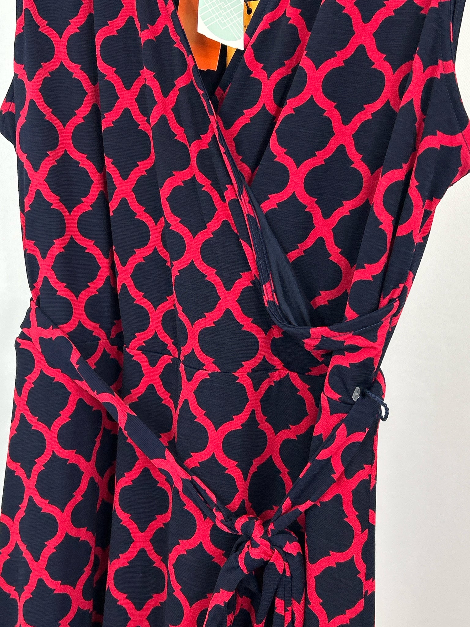 41 HAWTHORN Size L Red & Navy Women Dress NWT