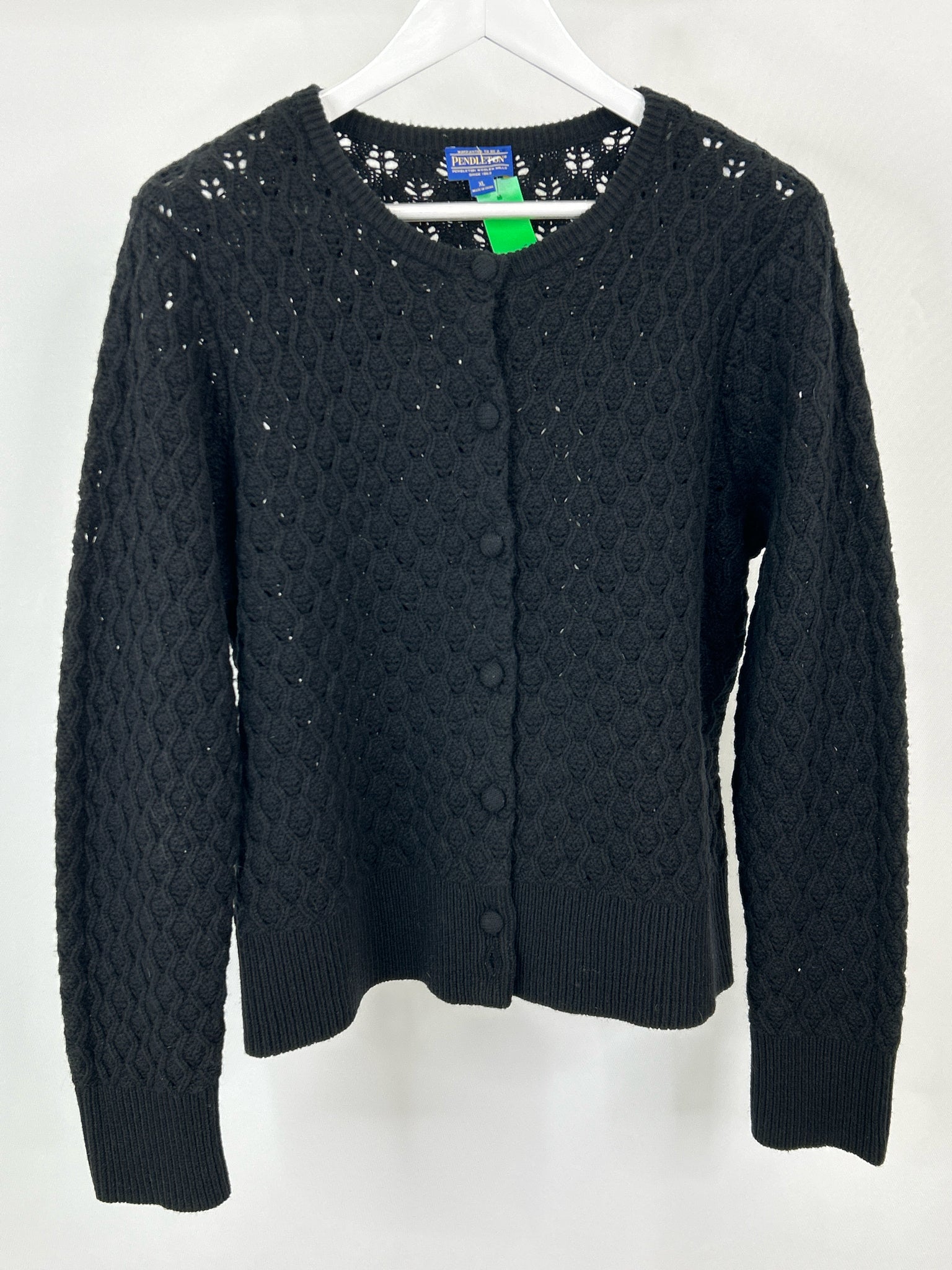 PENDLETON Size XL Black Women Cardigan