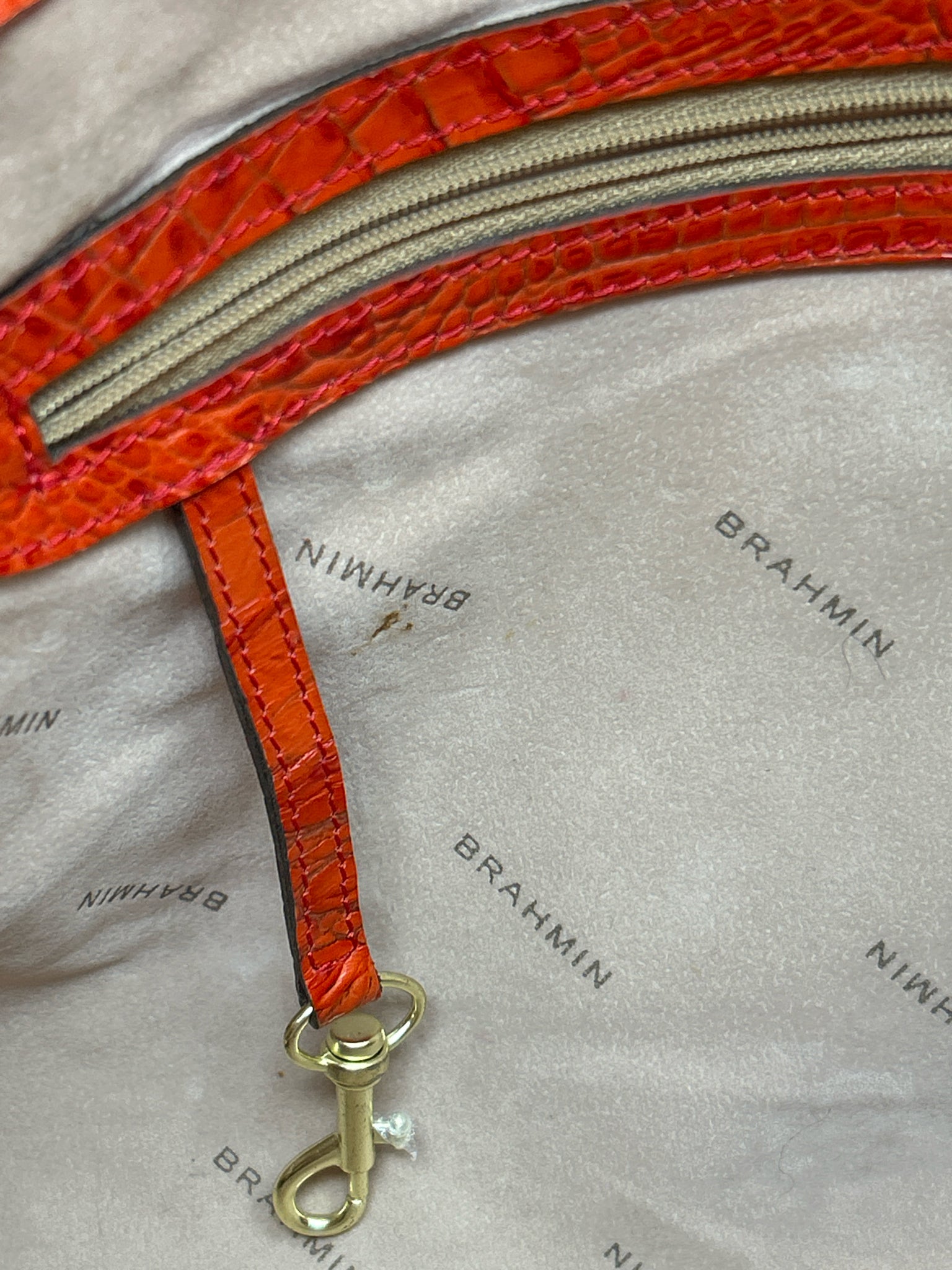 BRAHMIN Orange Women Purse