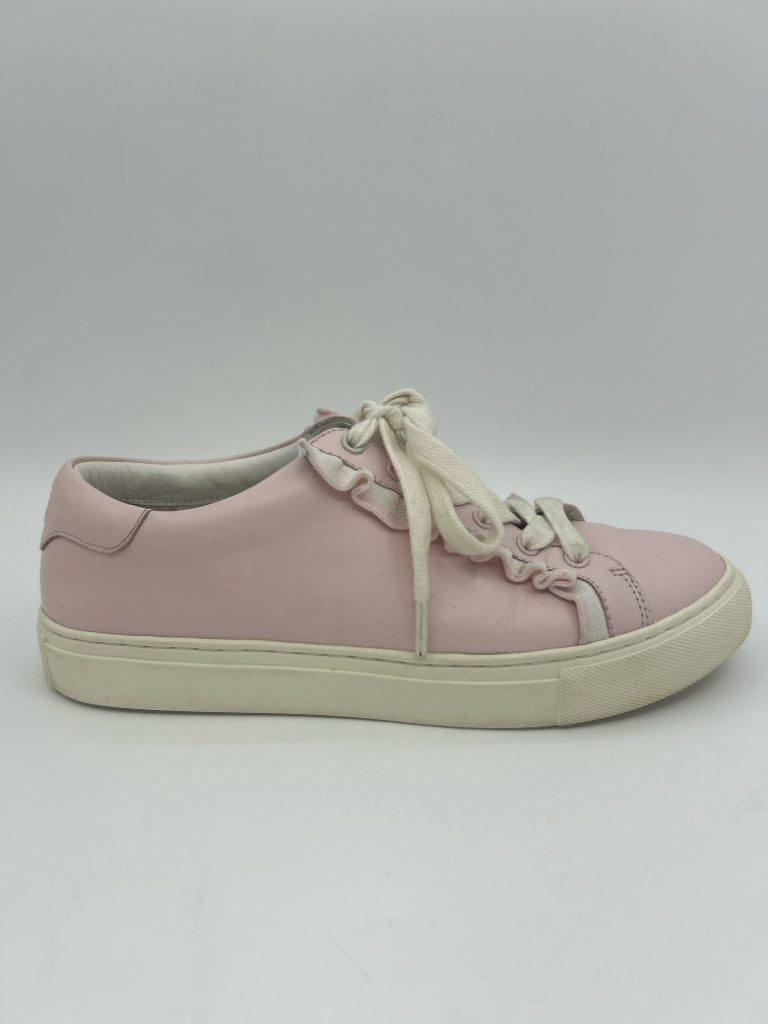 TORY BURCH Women Size 8 Pink Leather Sneakers