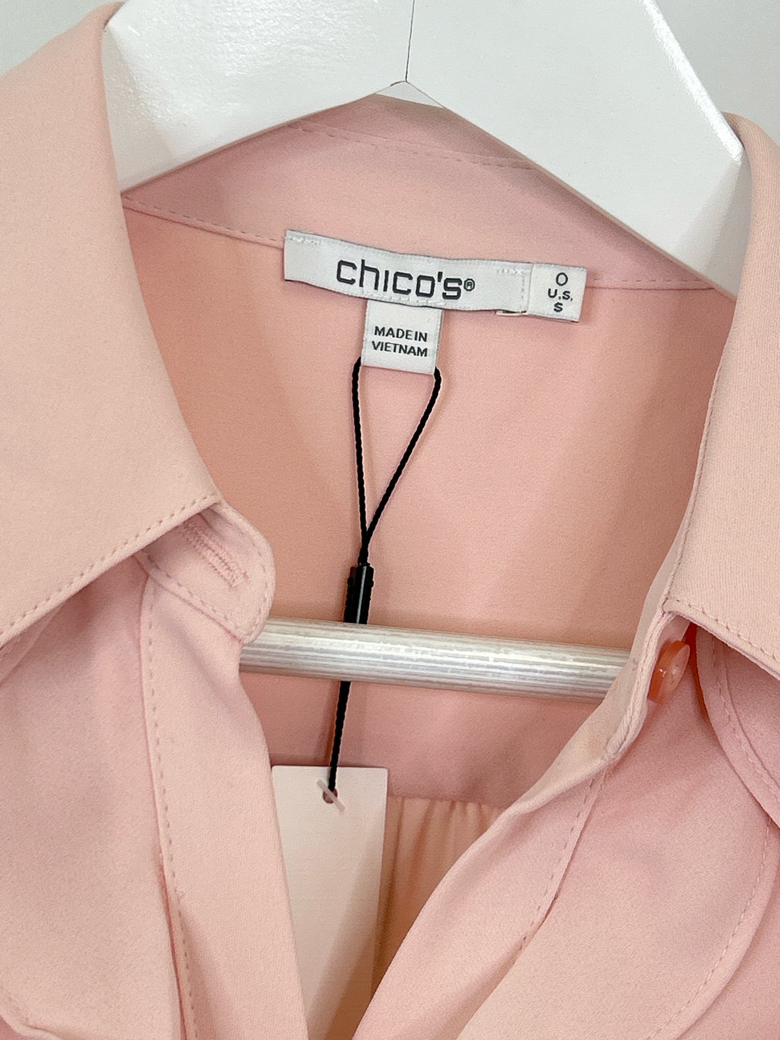 CHICO'S Size S BLUSH Women Blouse