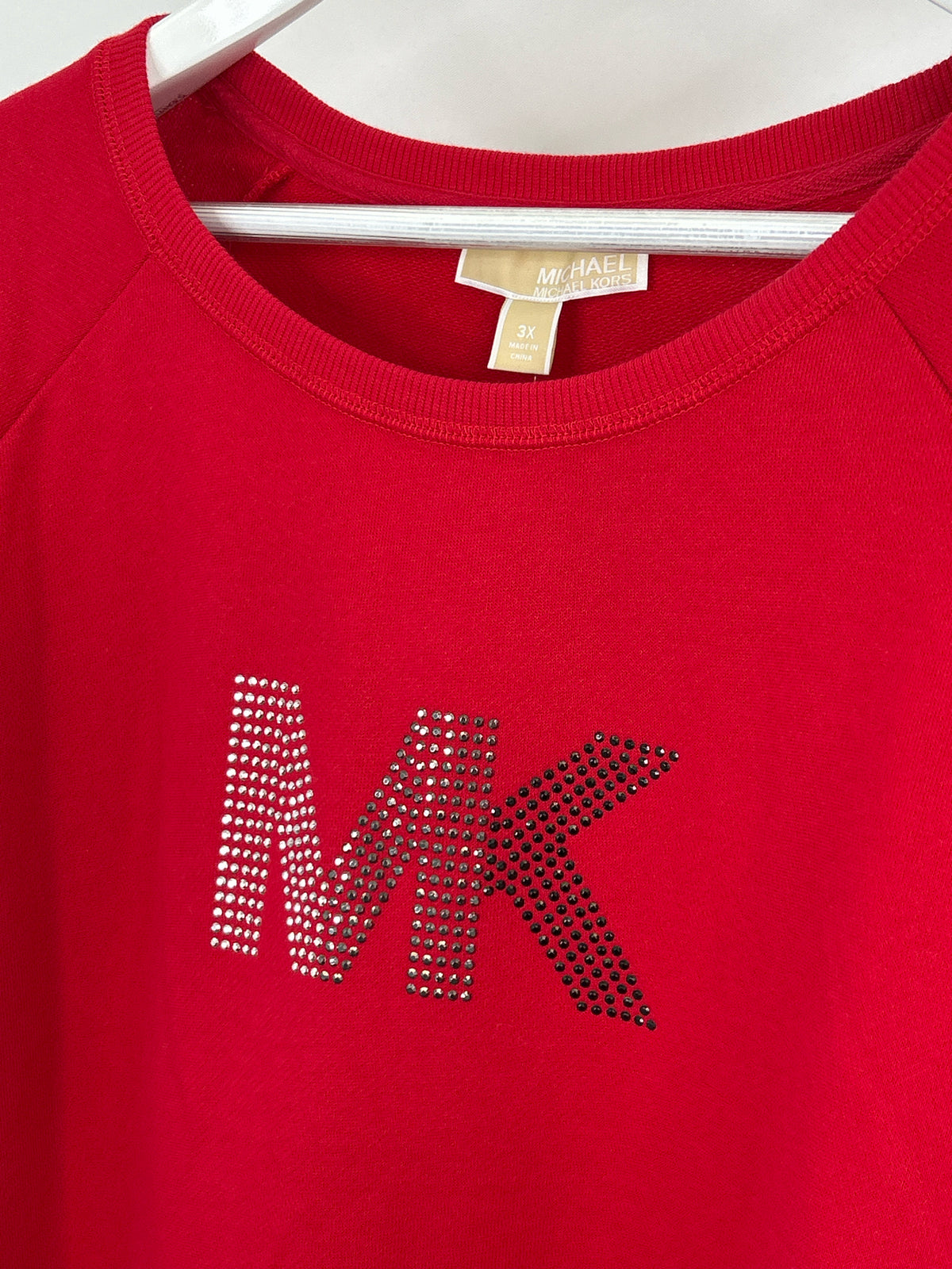 MICHAEL MICHAEL KORS Size 3X Red Women Sweatshirt