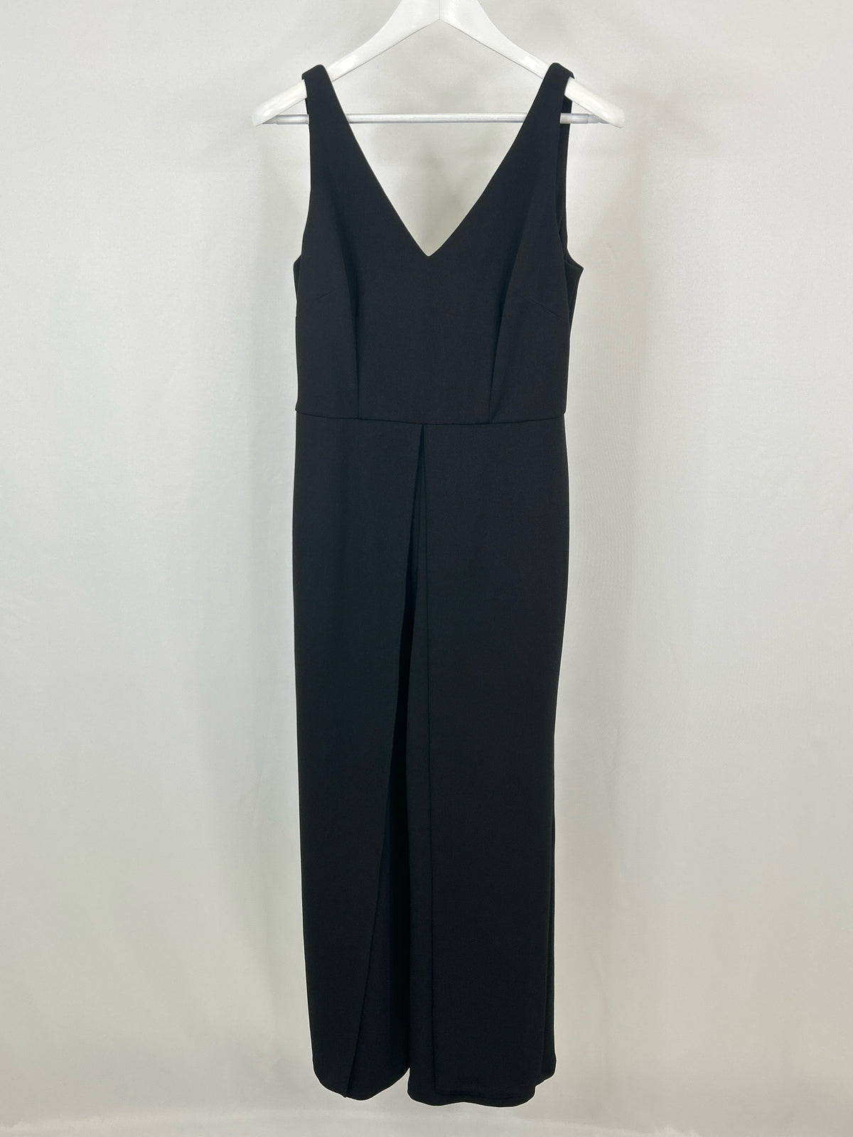 ADRIANNA PAPELL Size 8 Black Women Jumpsuit