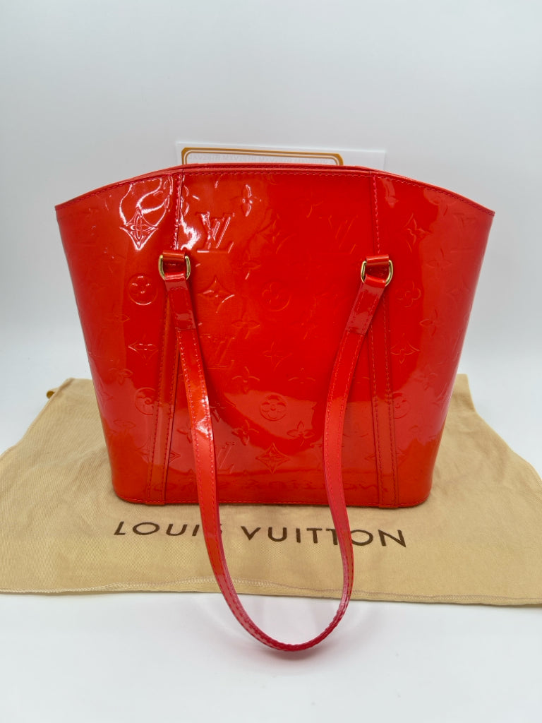 LOUIS VUITTON Red Orange Women's Purse