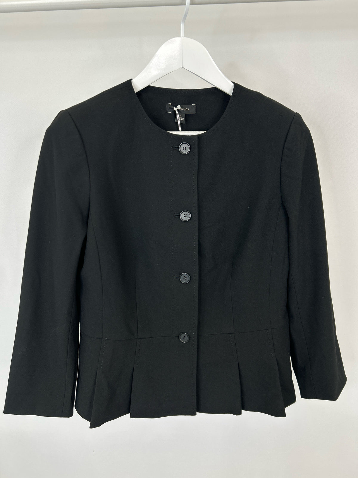 ANN TAYLOR Size 8 Black Women Blazer
