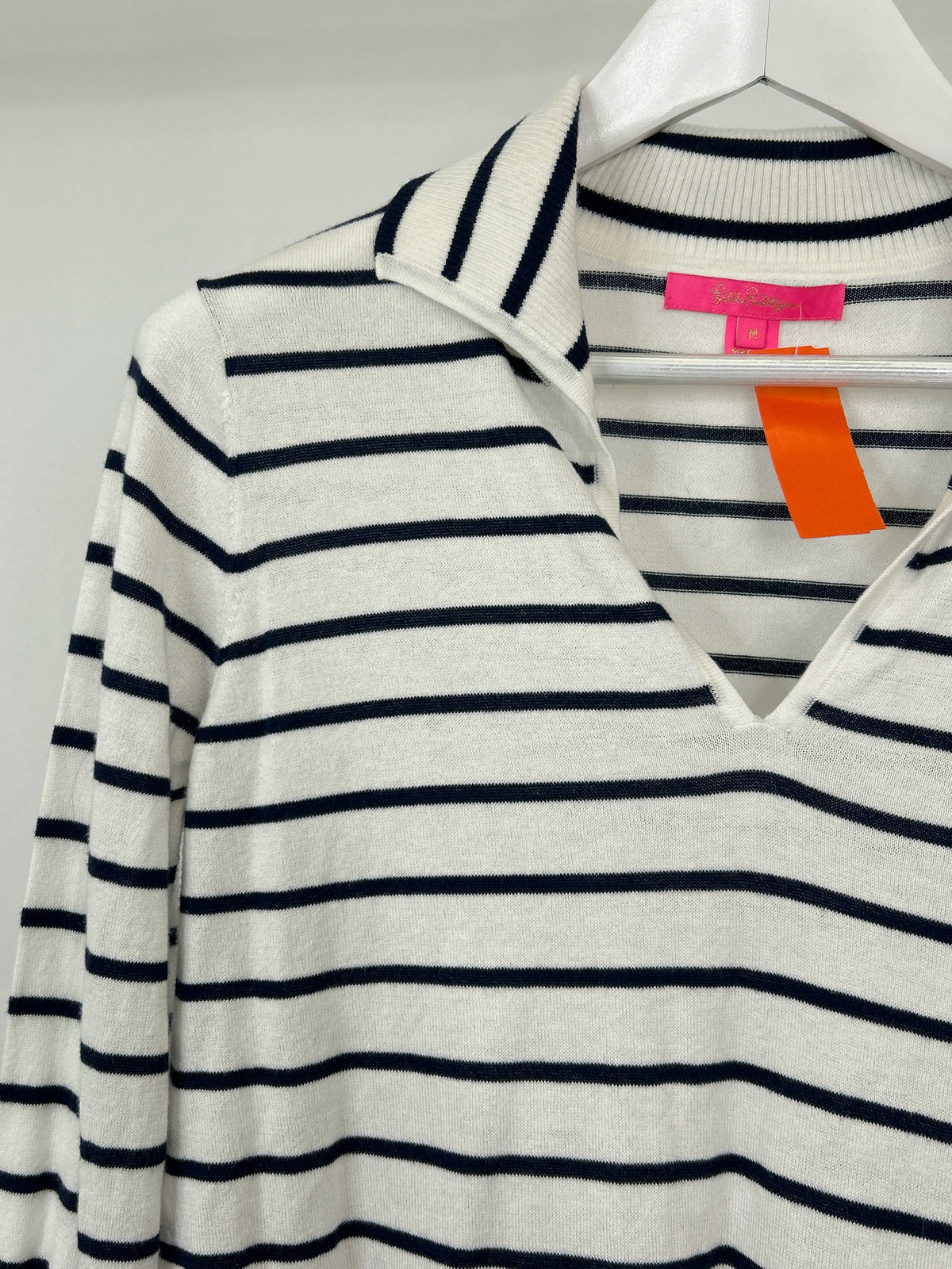 LILLY PULITZER Size M white & navy Women Sweater