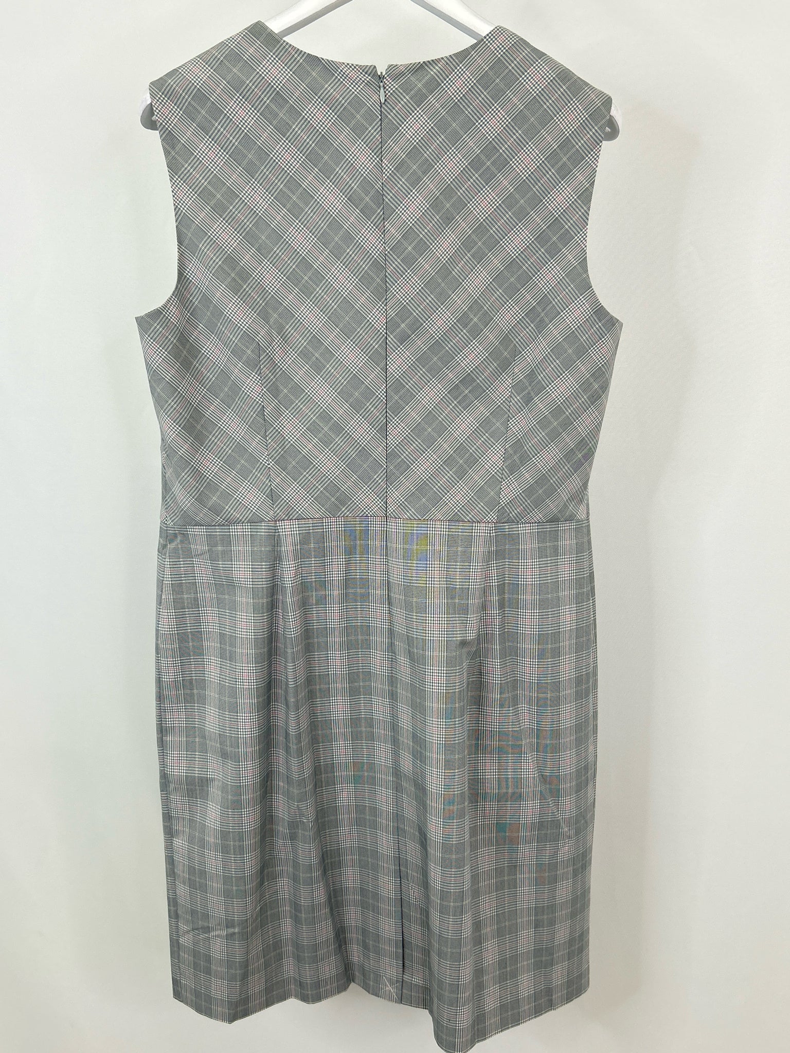ANN TAYLOR Size 16 GREY PLAID Women Dress