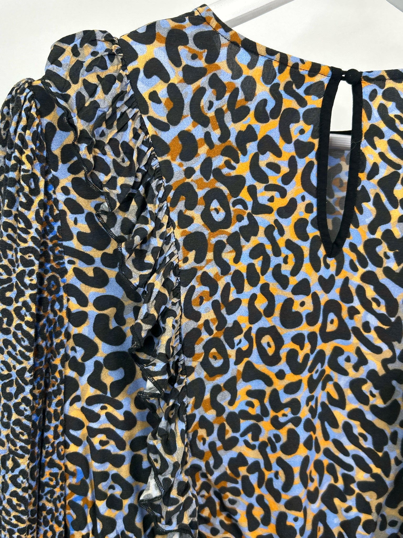 BLANK LONDON Size S Blue & Black Women Top