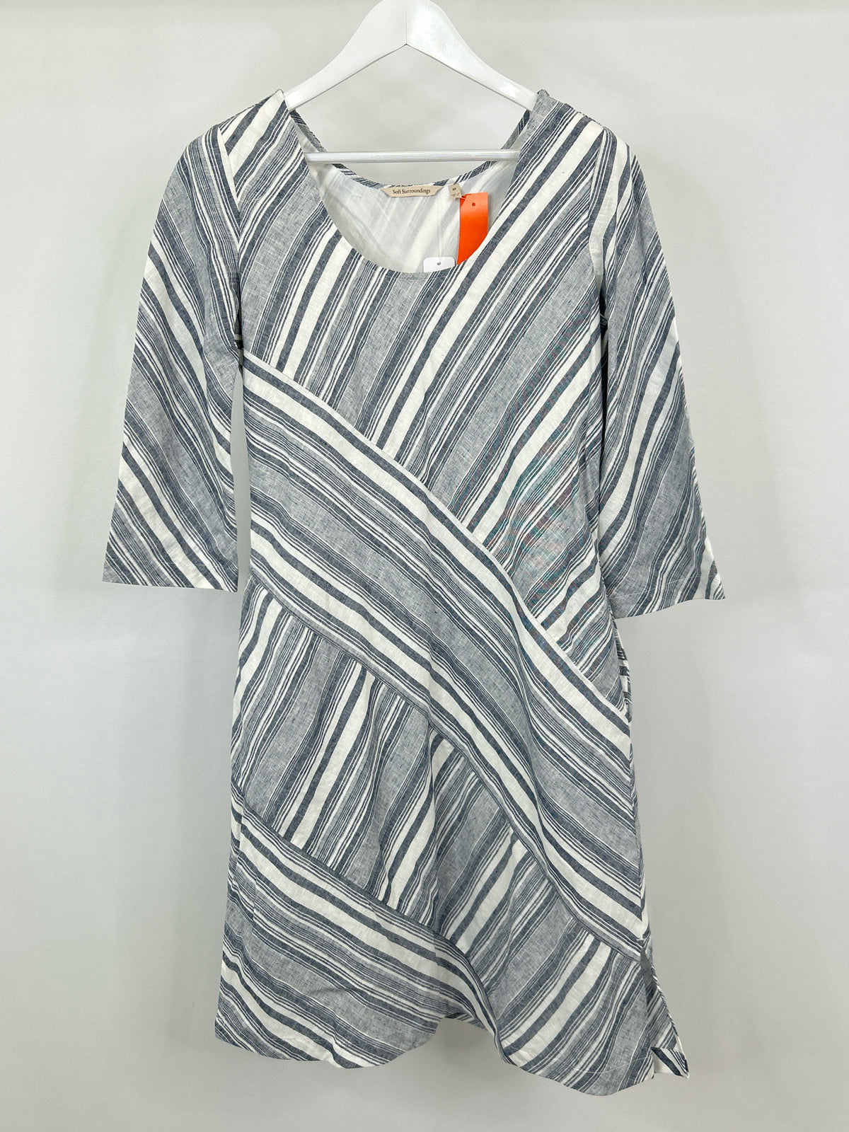 SOFT SURROUNDINGS Size XS BLUE & WHITE Women Dress