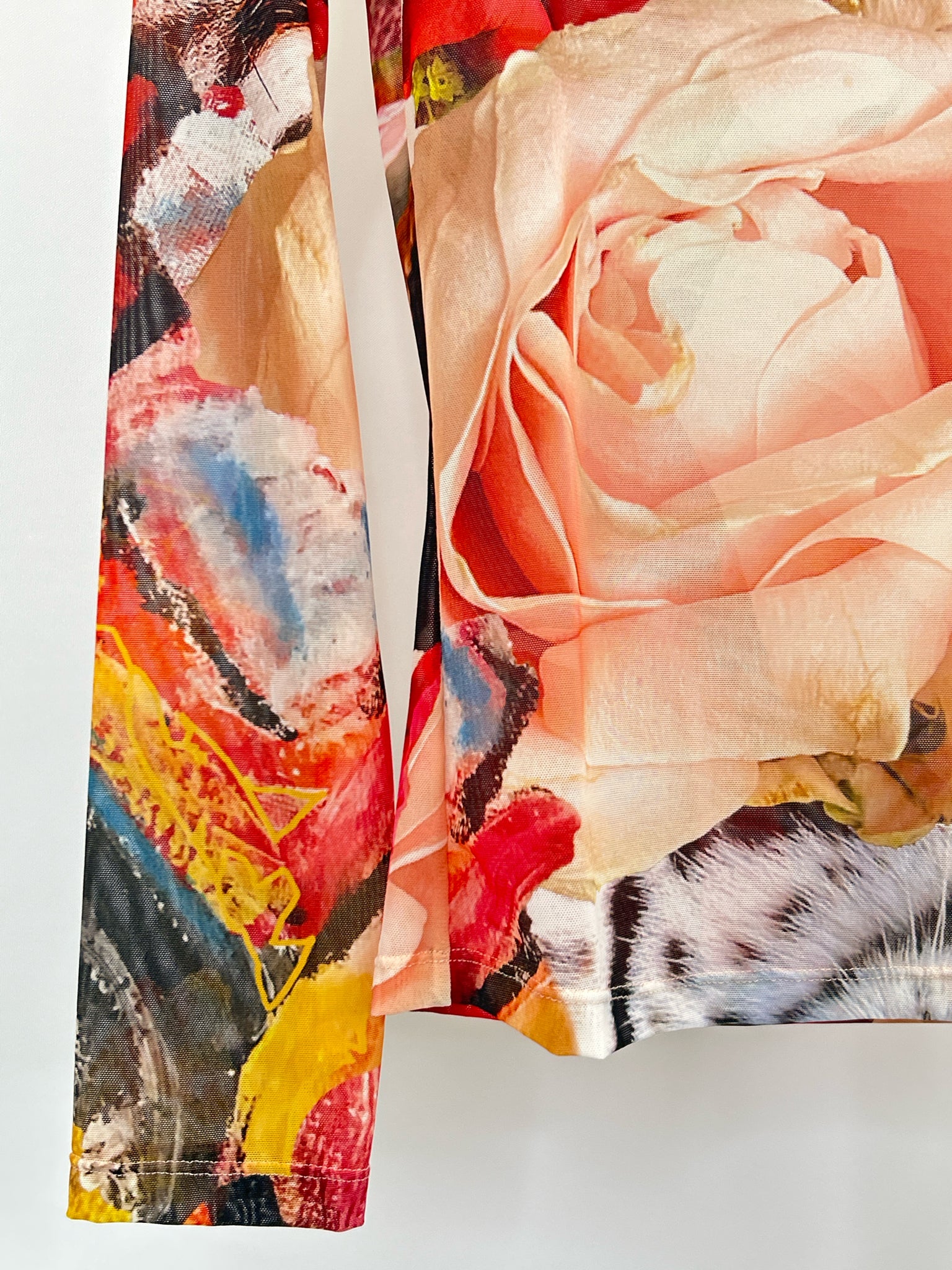 ALICE + OLIVIA Size S/M PEACH FLORAL Women Top