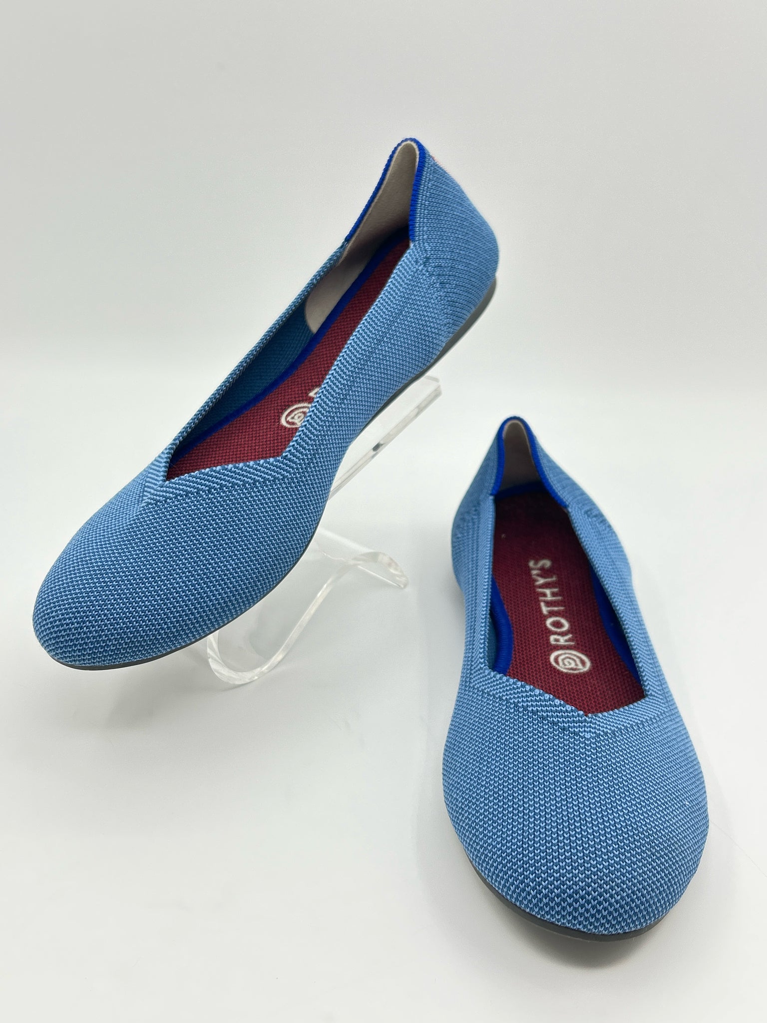 ROTHY'S Size 9.5W Blue Women Flats