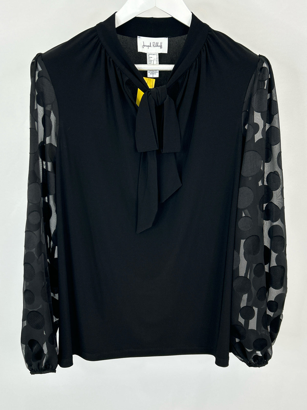 JOSEPH RIBKOFF Size 10 Black Women Blouse