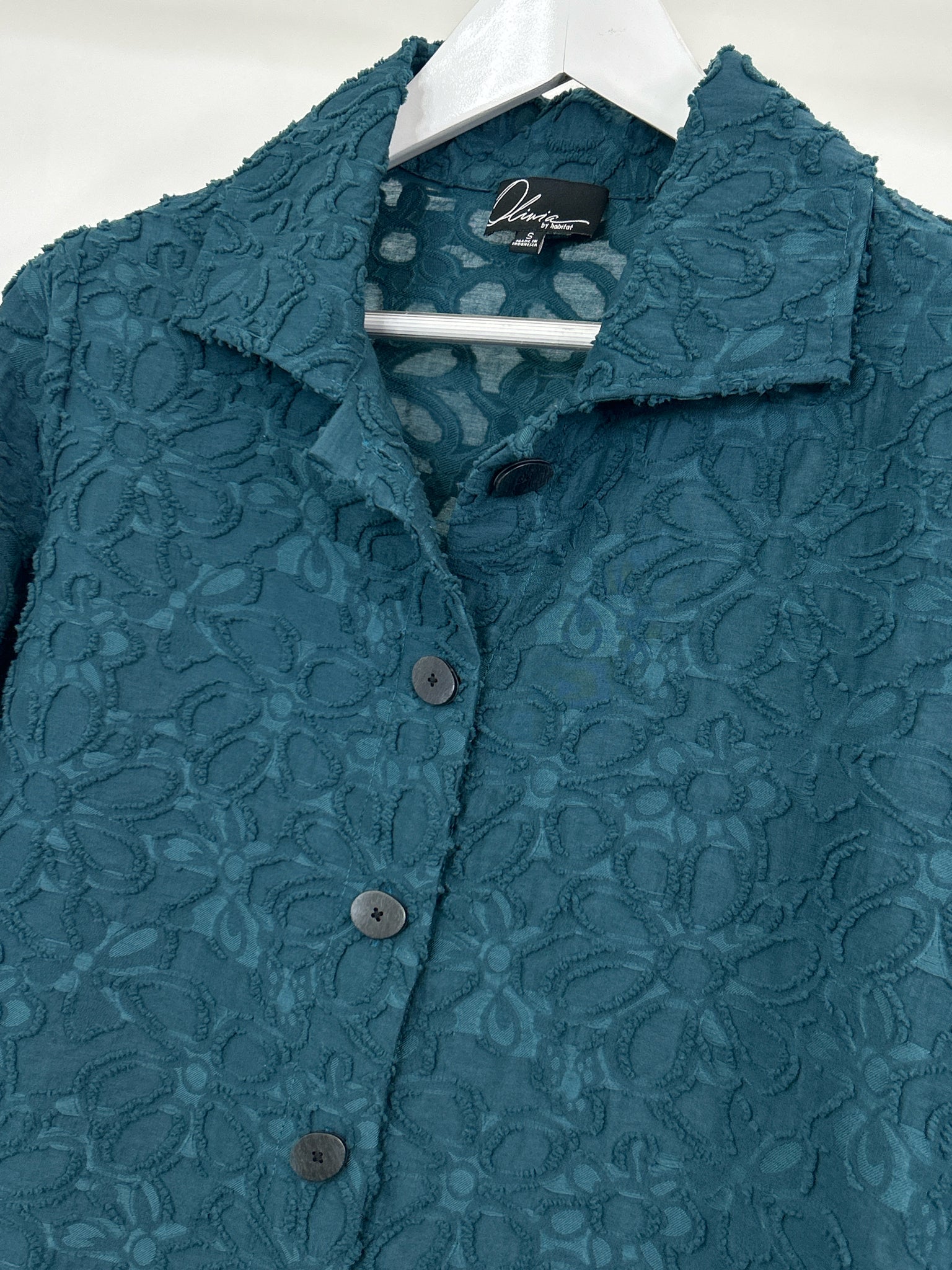 OLIVIA BY HABITAT CLOTHES Size S Dark Teal Women Jacket NWT