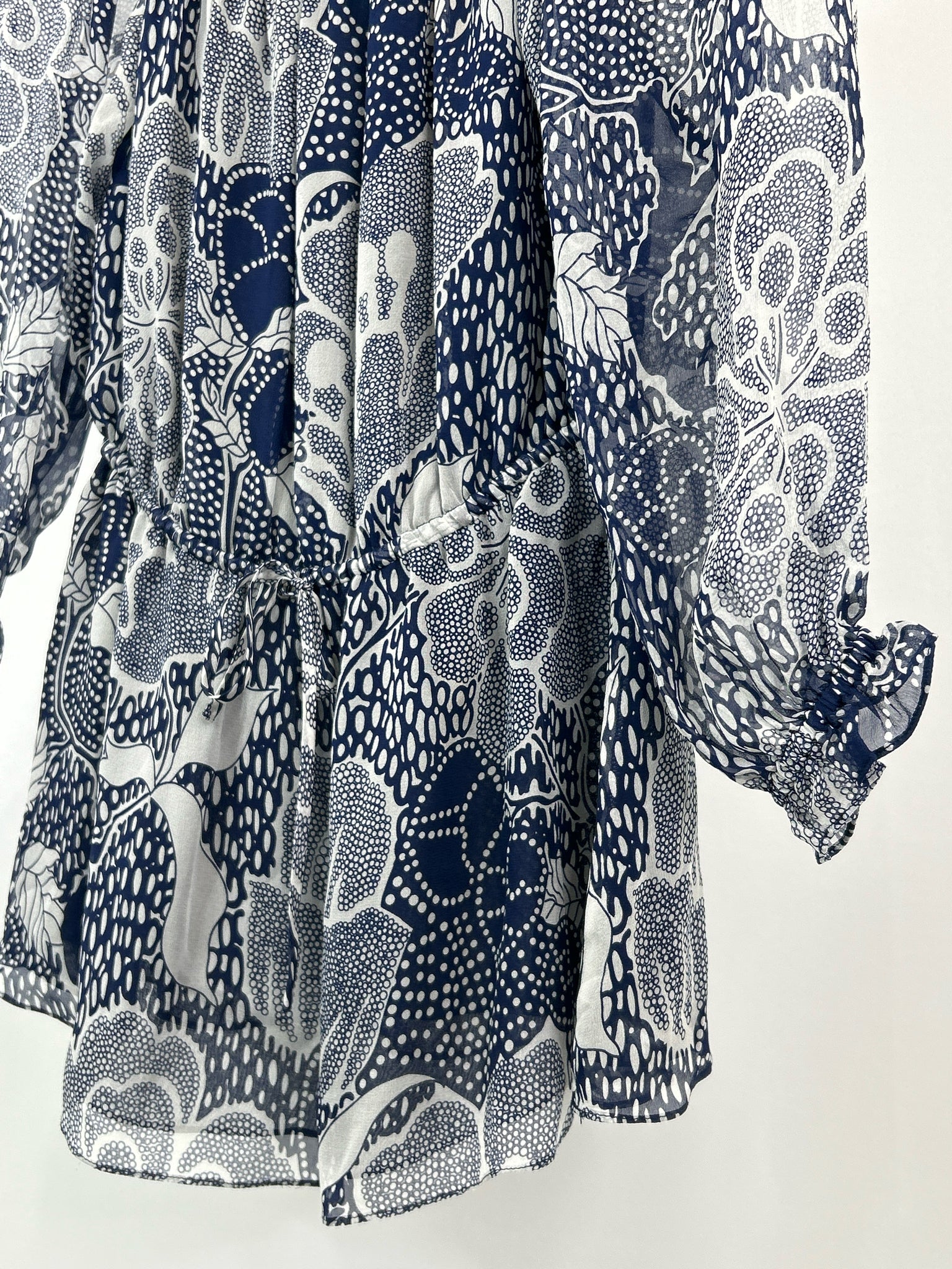 DIANE VON FURSTENBERG Size S NAVY AND WHITE Women Top