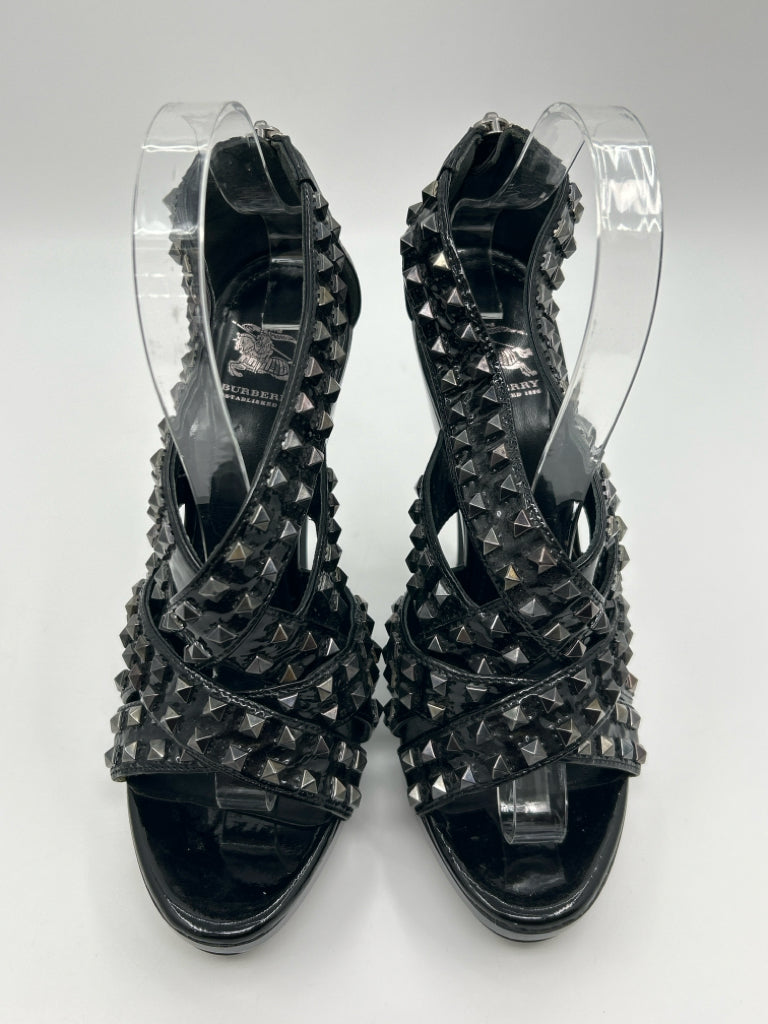 BURBERRY EU Size 39 US Size 9 Black Women's Sandal